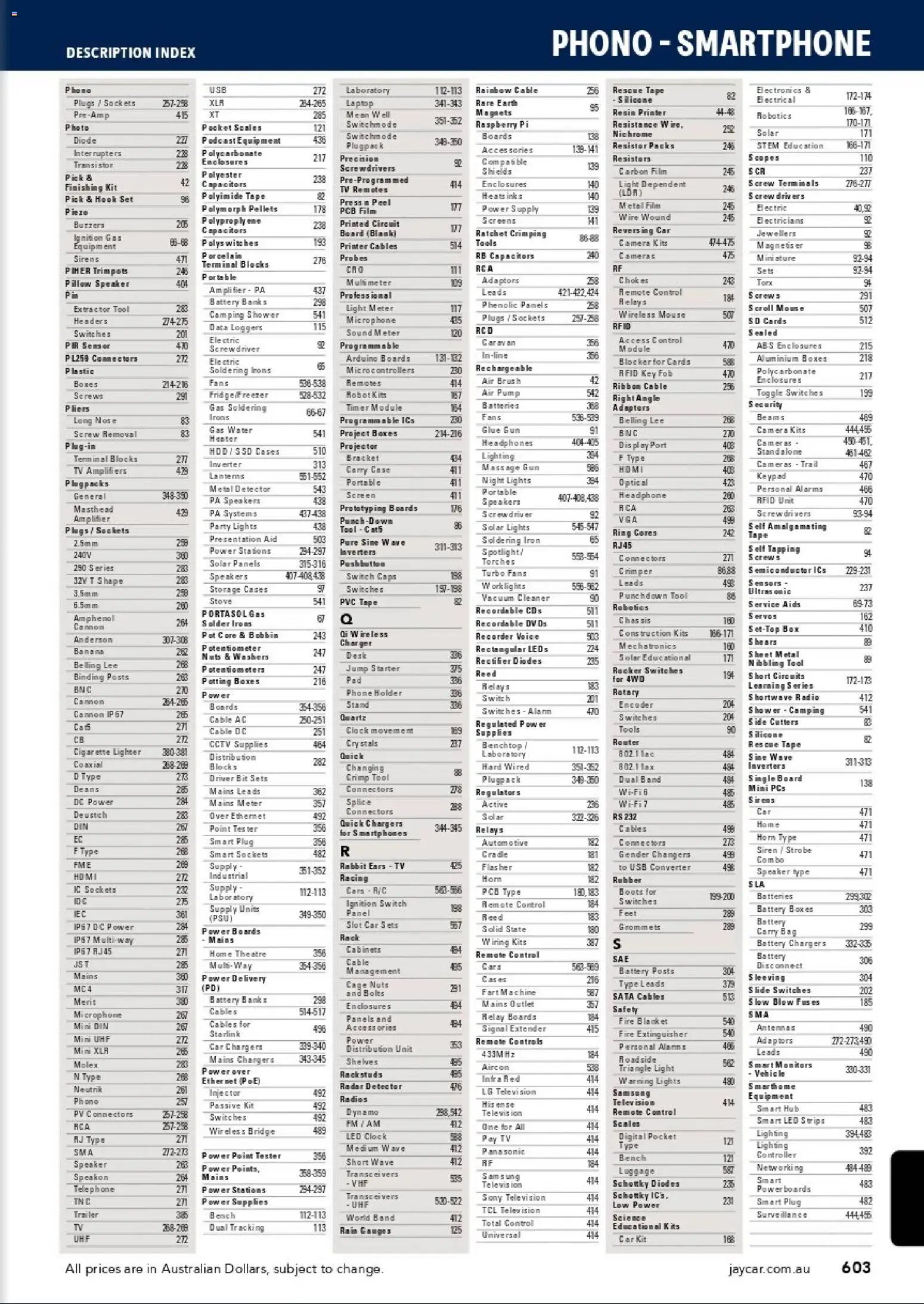 Jaycar catalogue from 31/08/2026 Engineering & Scientific Catalogue 2026/2027