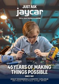 Jaycar catalogue from 31/08/2026 Engineering & Scientific Catalogue 2026/2027