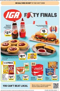 IGA catalogue from 30/09/2026 IGA catalogue Zuccoli