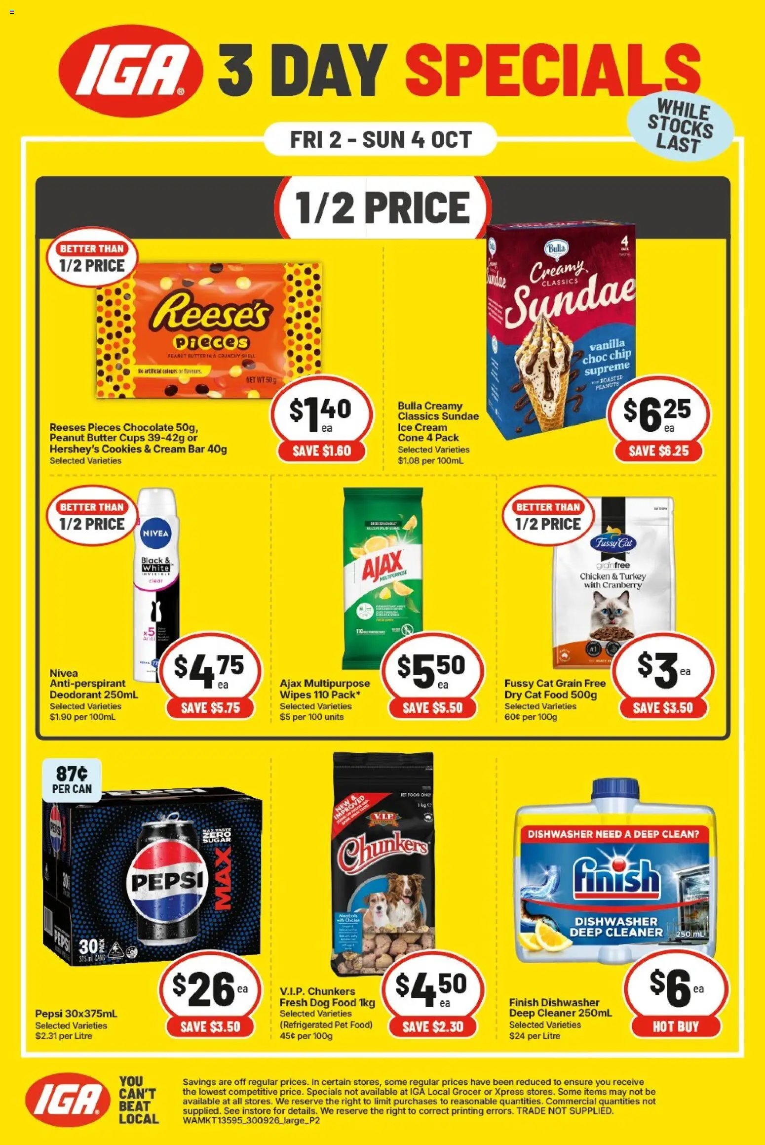IGA catalogue from 02/10/2026 IGA catalogue 3 Day Specials WA