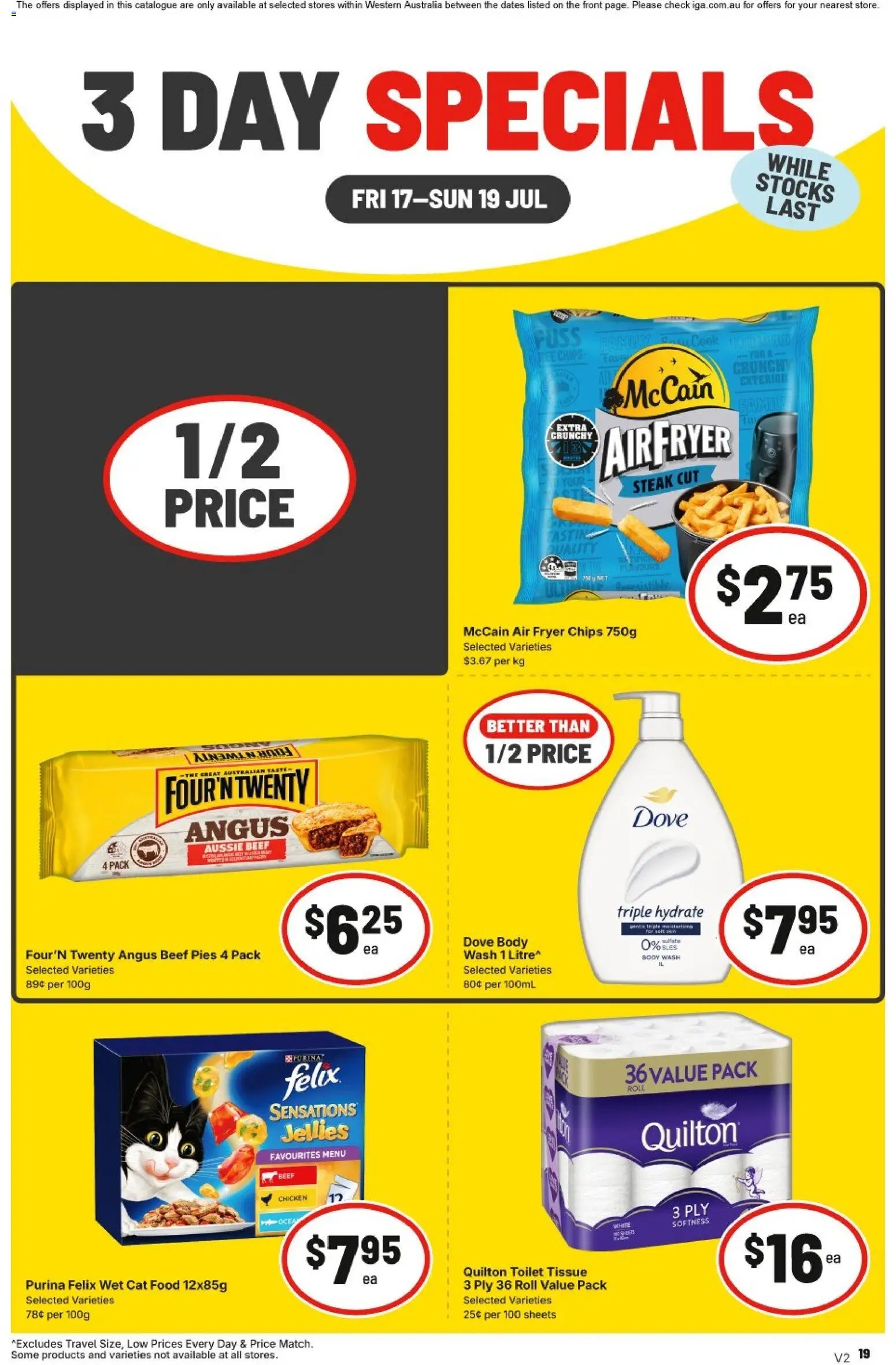 IGA catalogue from 17/07/2026 IGA 3 Day Specials NT/WA