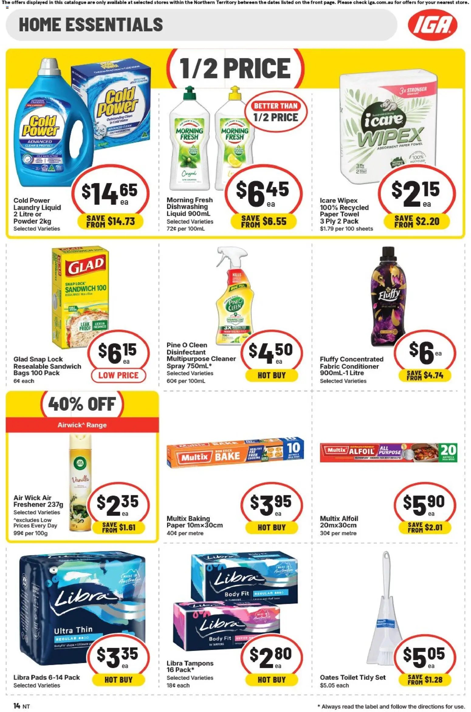 IGA catalogue from 01/07/2026 IGA catalogue NT