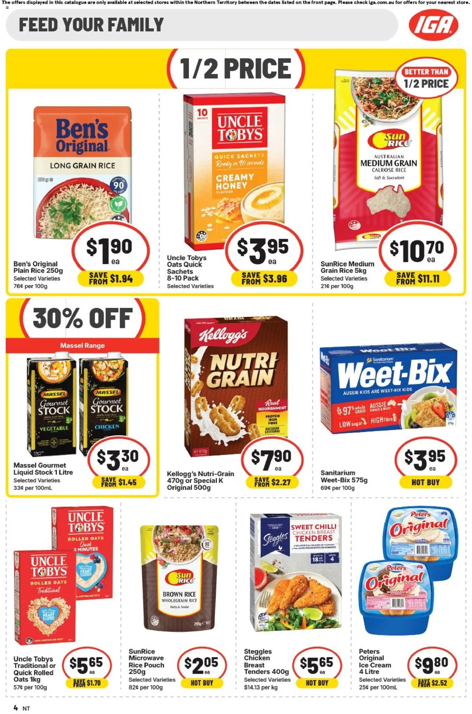 IGA catalogue from 01/07/2026 IGA catalogue NT