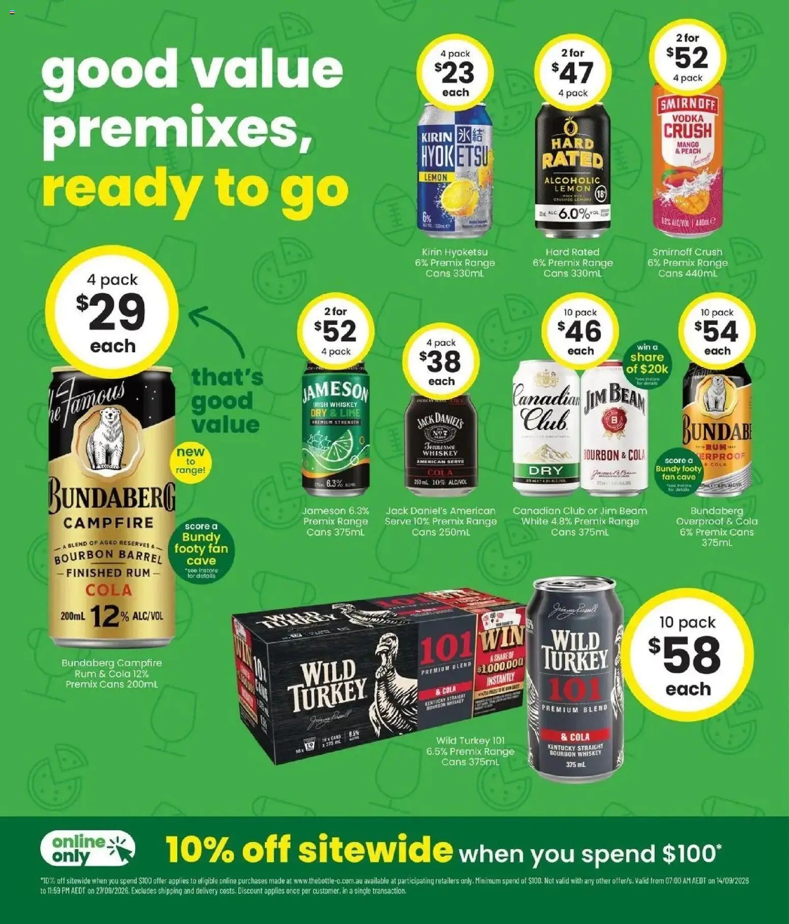 The Bottle-O catalogue from 14/09/2026 Good value booze for good value fans 14/09