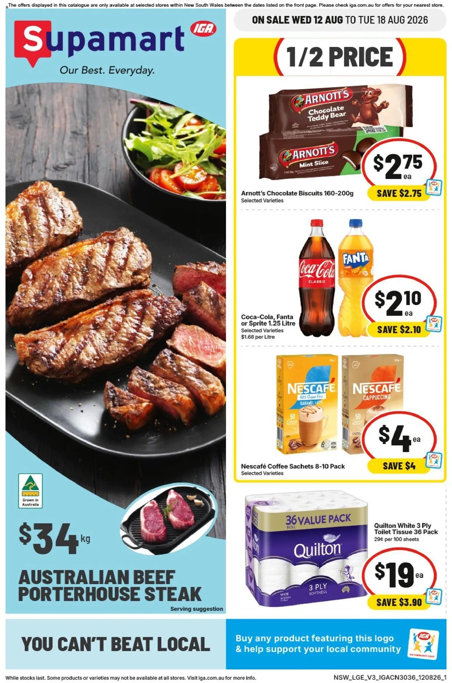 IGA catalogue from 12/08/2026 IGA catalogue Supamart