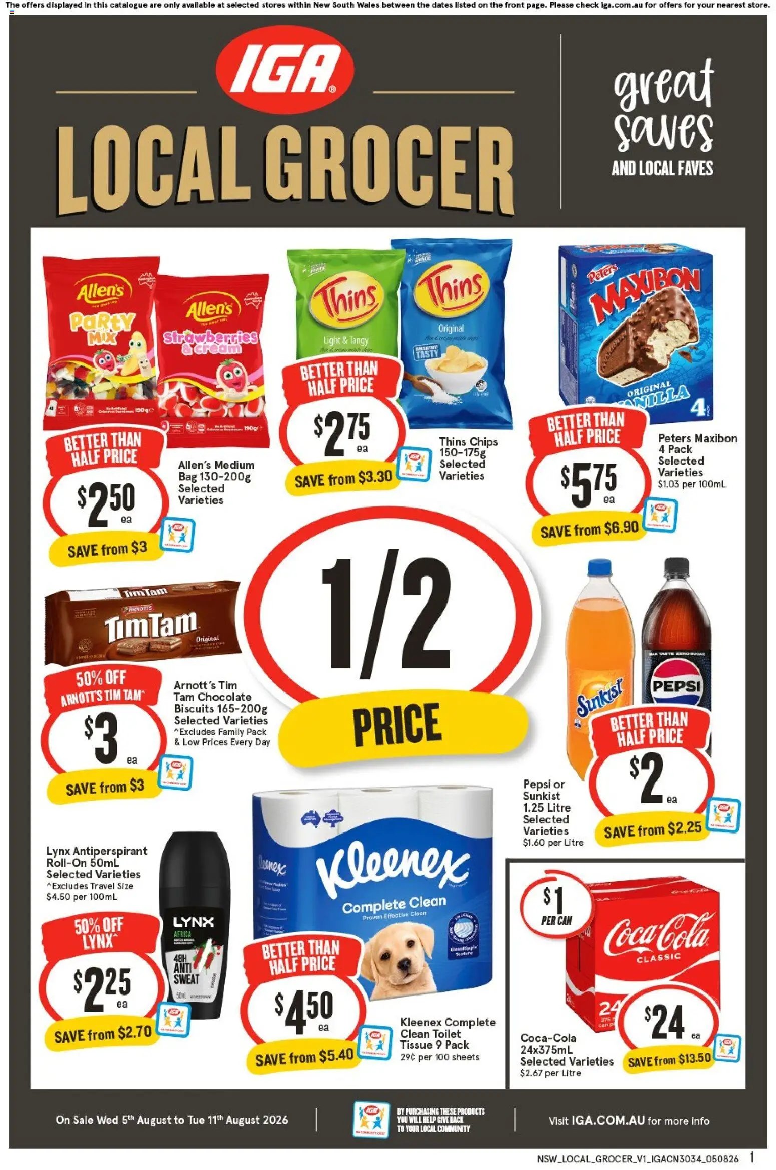 IGA catalogue from 05/08/2026 IGA Local Grocer NSW