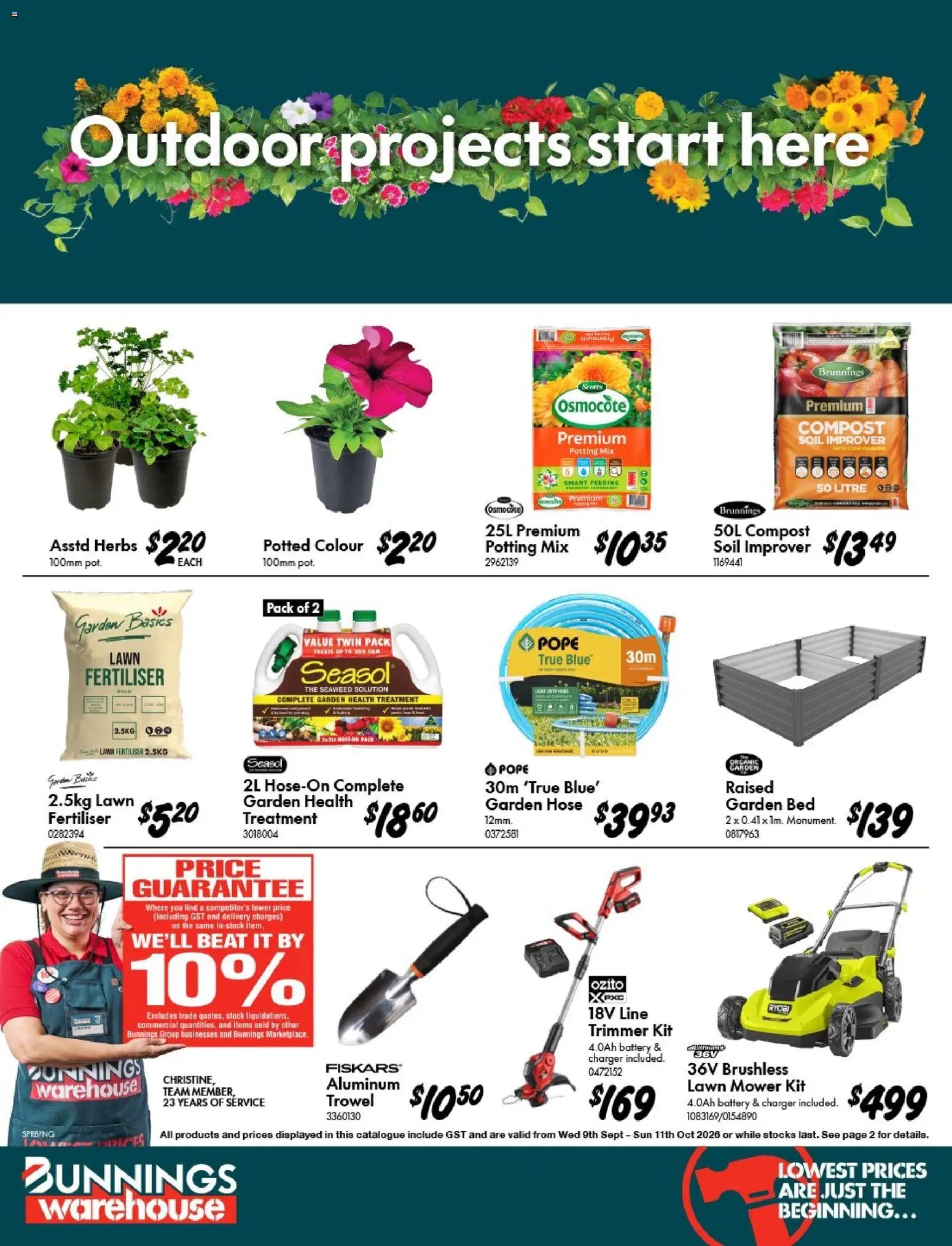 Bunnings Warehouse catalogue from 09/09/2026 Bunnings Warehouse - Outdoor Projects Start Here Coconut Grove