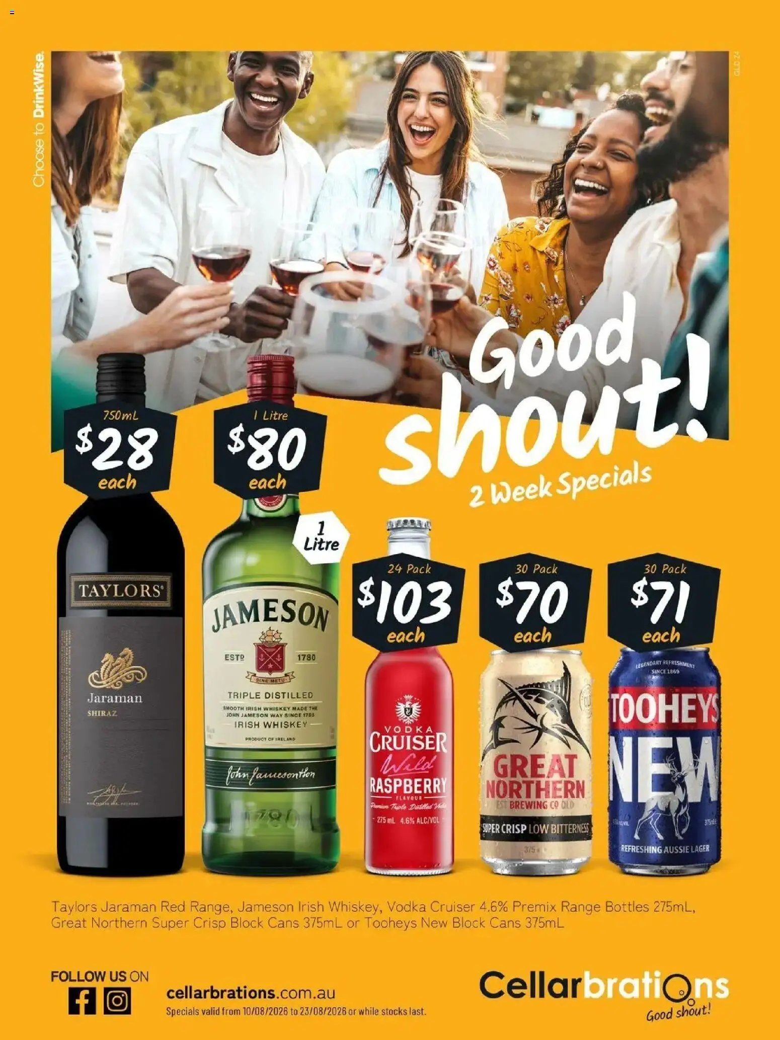 Cellarbrations catalogue from 10/08/2026 Good Shout! 10/08