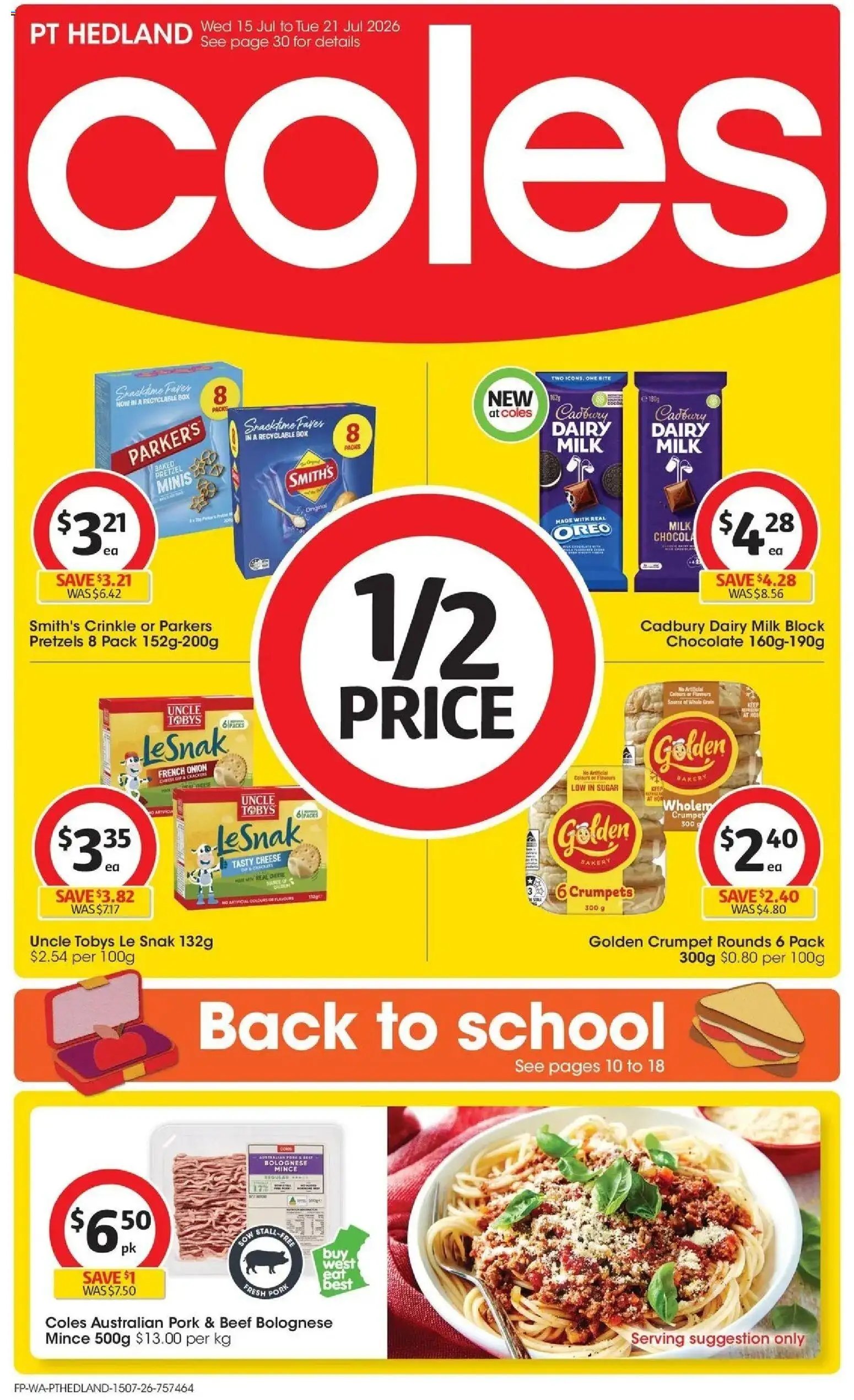 Coles catalogue from 15/07/2026 Coles catalogue PT Hedland