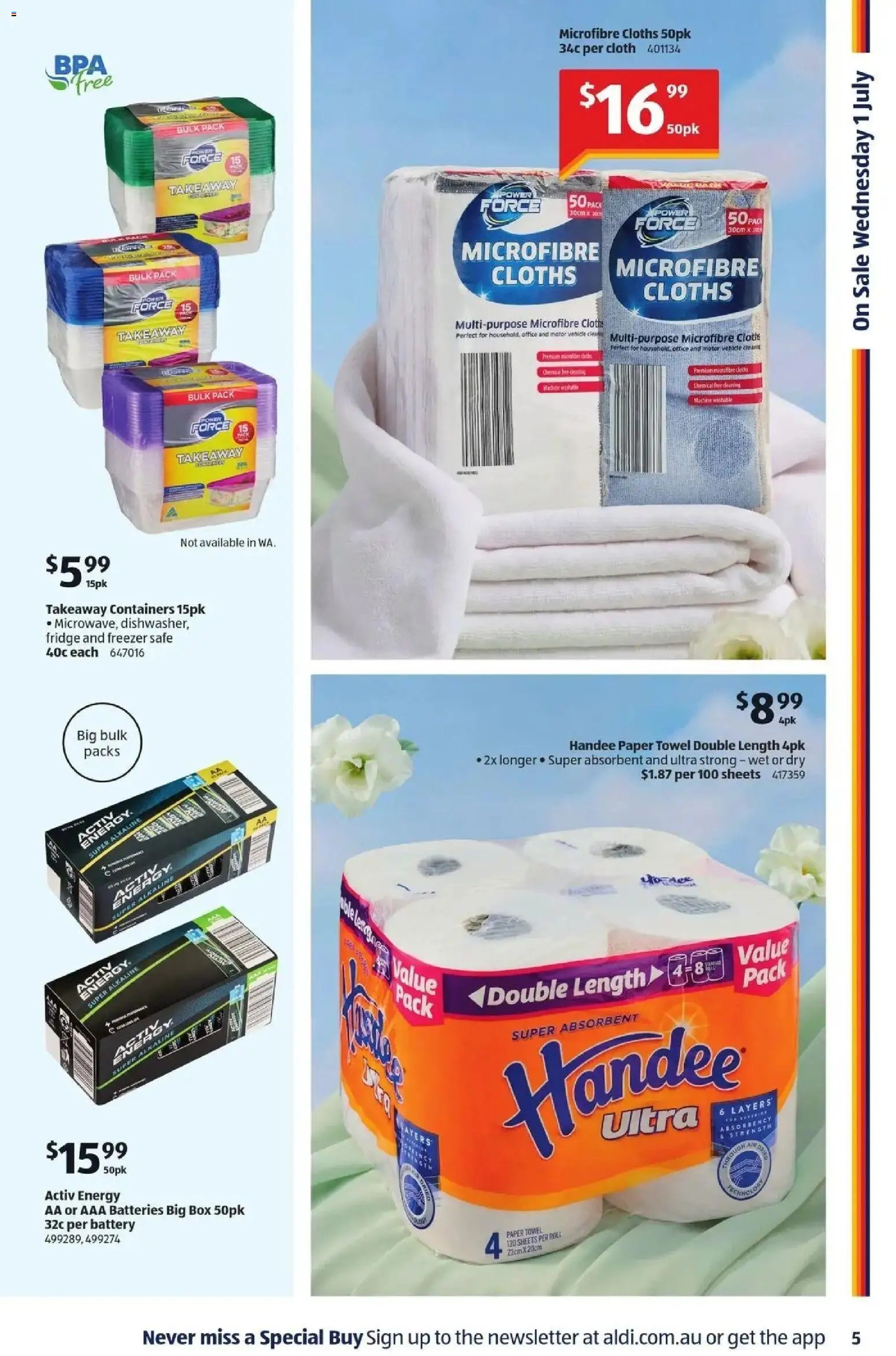 Aldi catalogue from 01/07/2026 Aldi - Special Buys SA