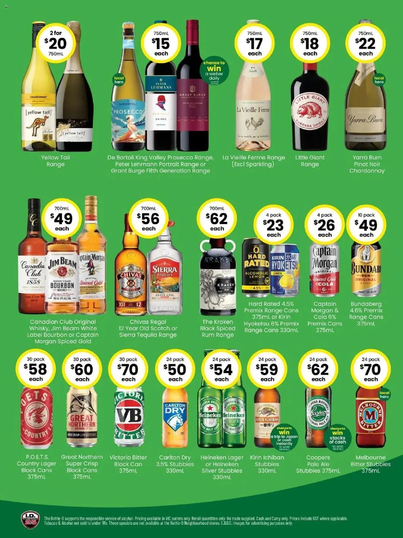 The Bottle-O catalogue from 07/06/2026 Good Value Booze, For Good Value People. 08/06