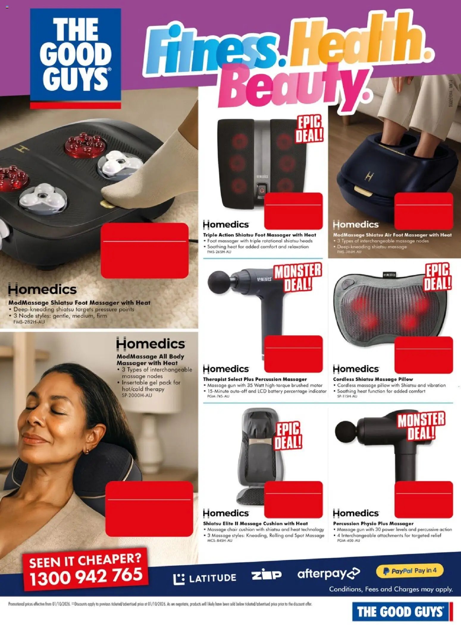 The Good Guys catalogue from 01/10/2026 The Good Guys Fitness. Health. Beauty.
