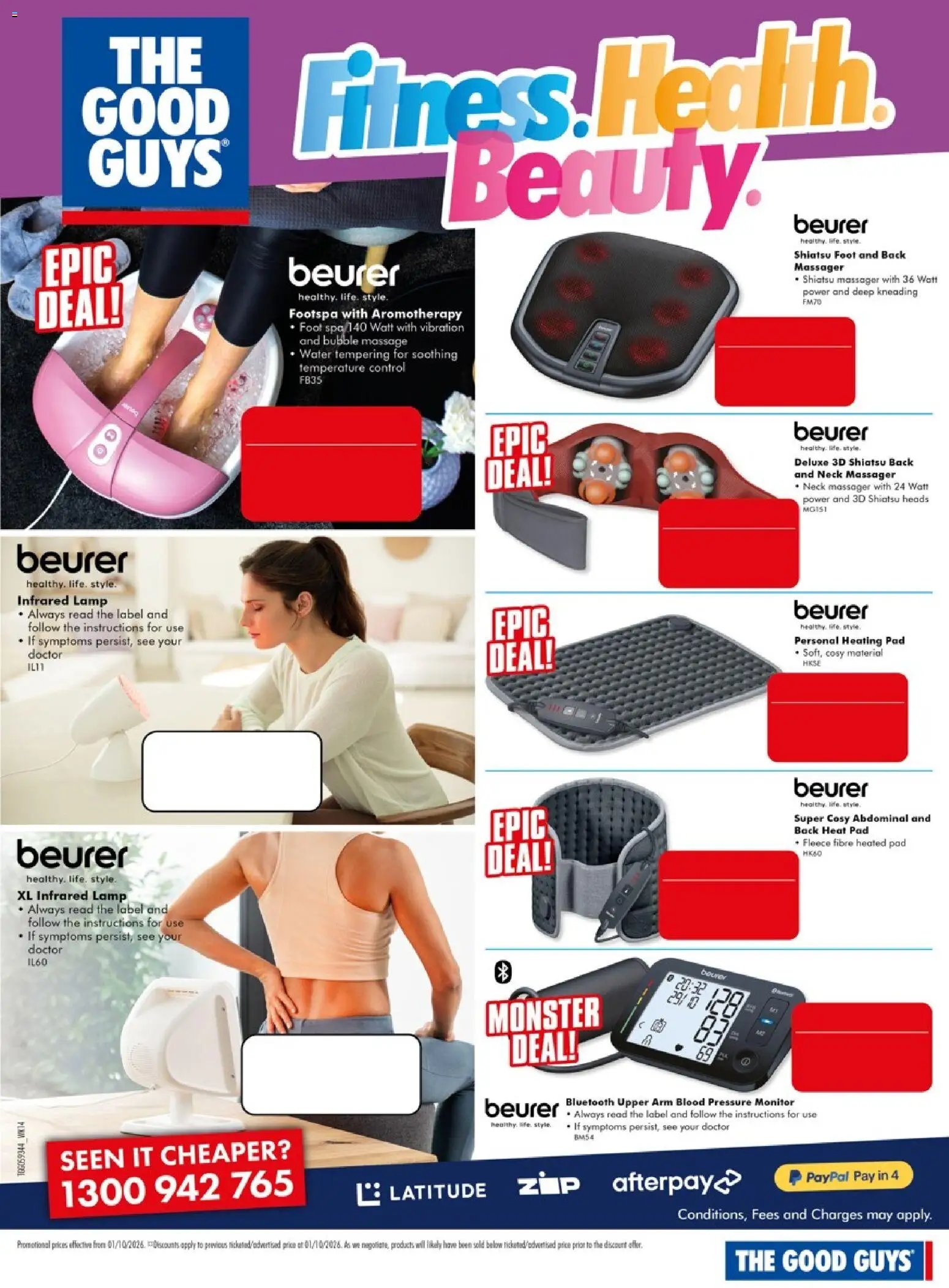 The Good Guys catalogue from 01/10/2026 The Good Guys Fitness. Health. Beauty.