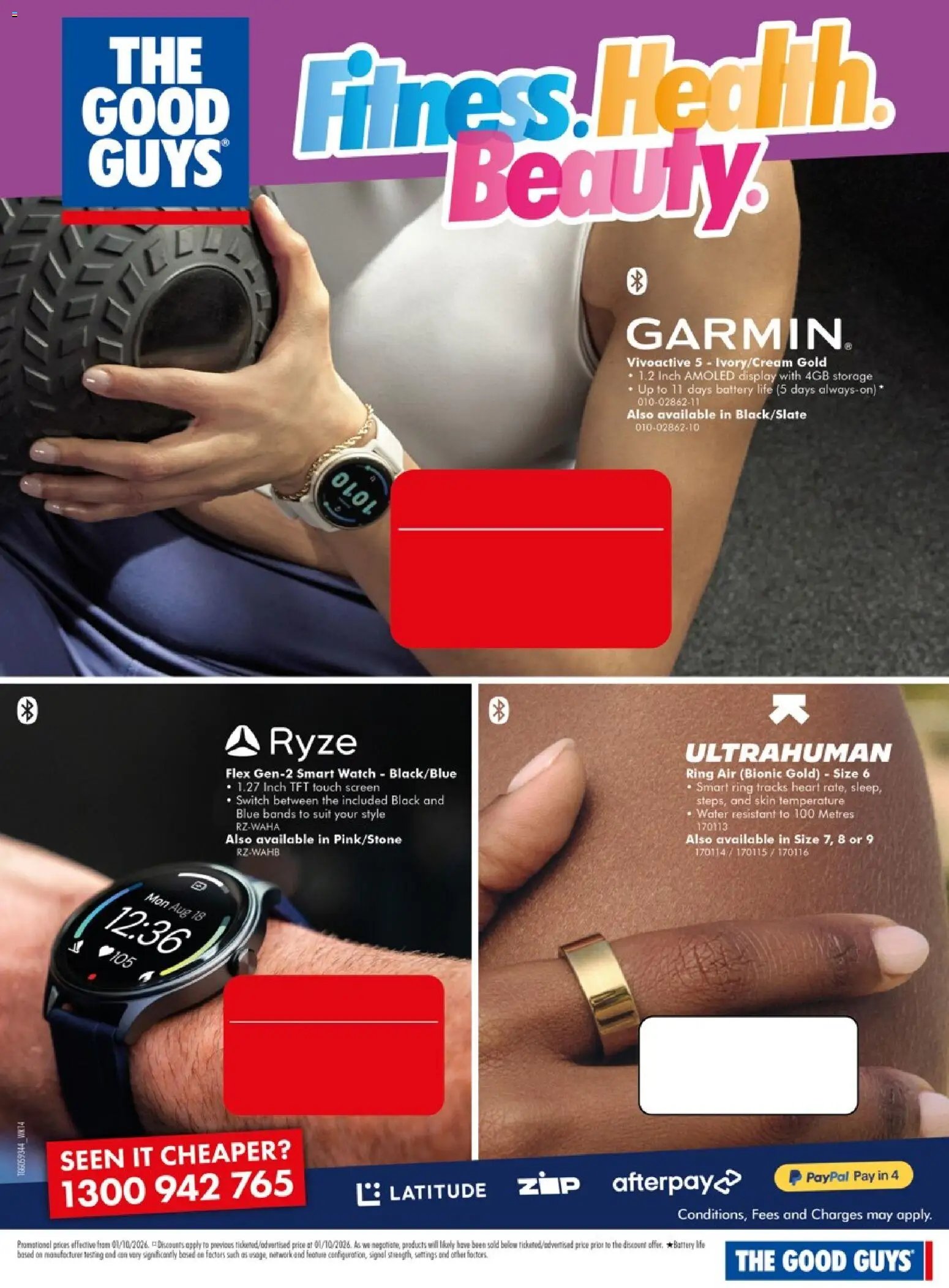 The Good Guys catalogue from 01/10/2026 The Good Guys Fitness. Health. Beauty.