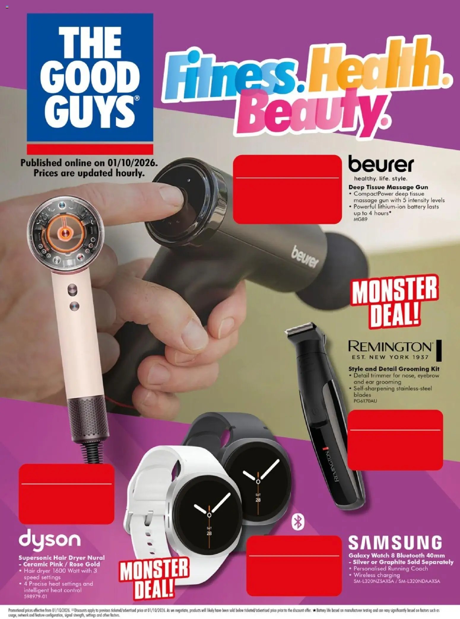 The Good Guys catalogue from 01/10/2026 The Good Guys Fitness. Health. Beauty.