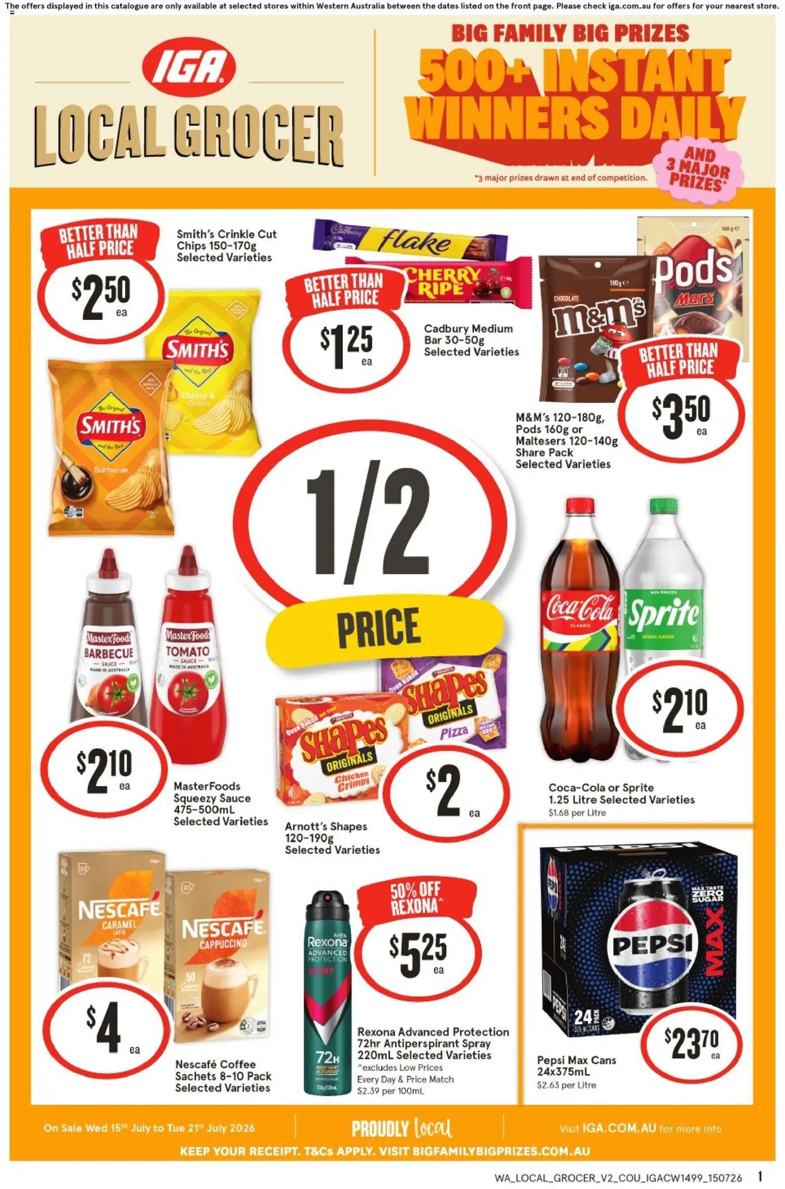 IGA catalogue from 15/07/2026 IGA Local Grocer NT/WA