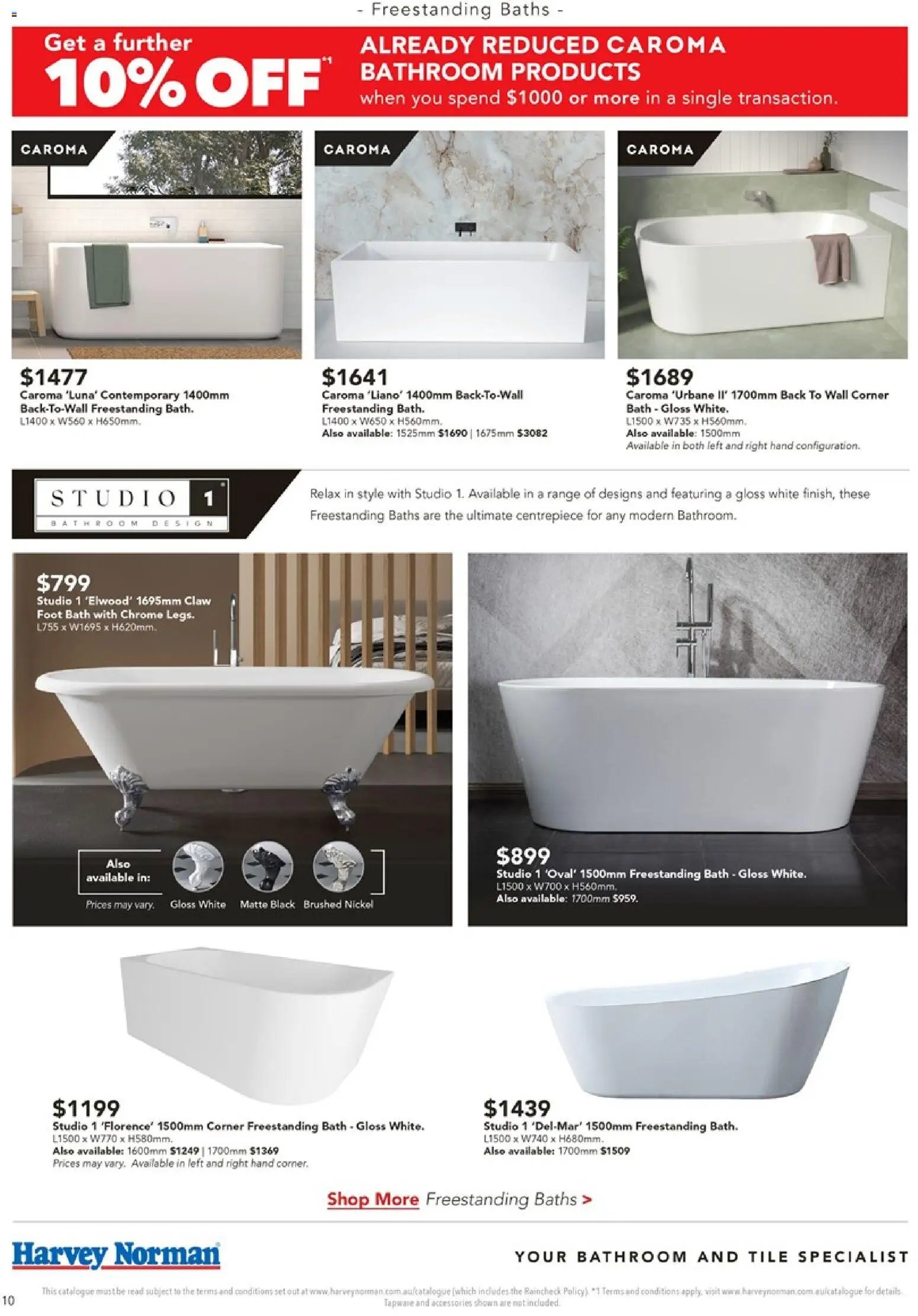 Harvey Norman catalogue from 13/08/2026 Harvey Norman August Bathroom