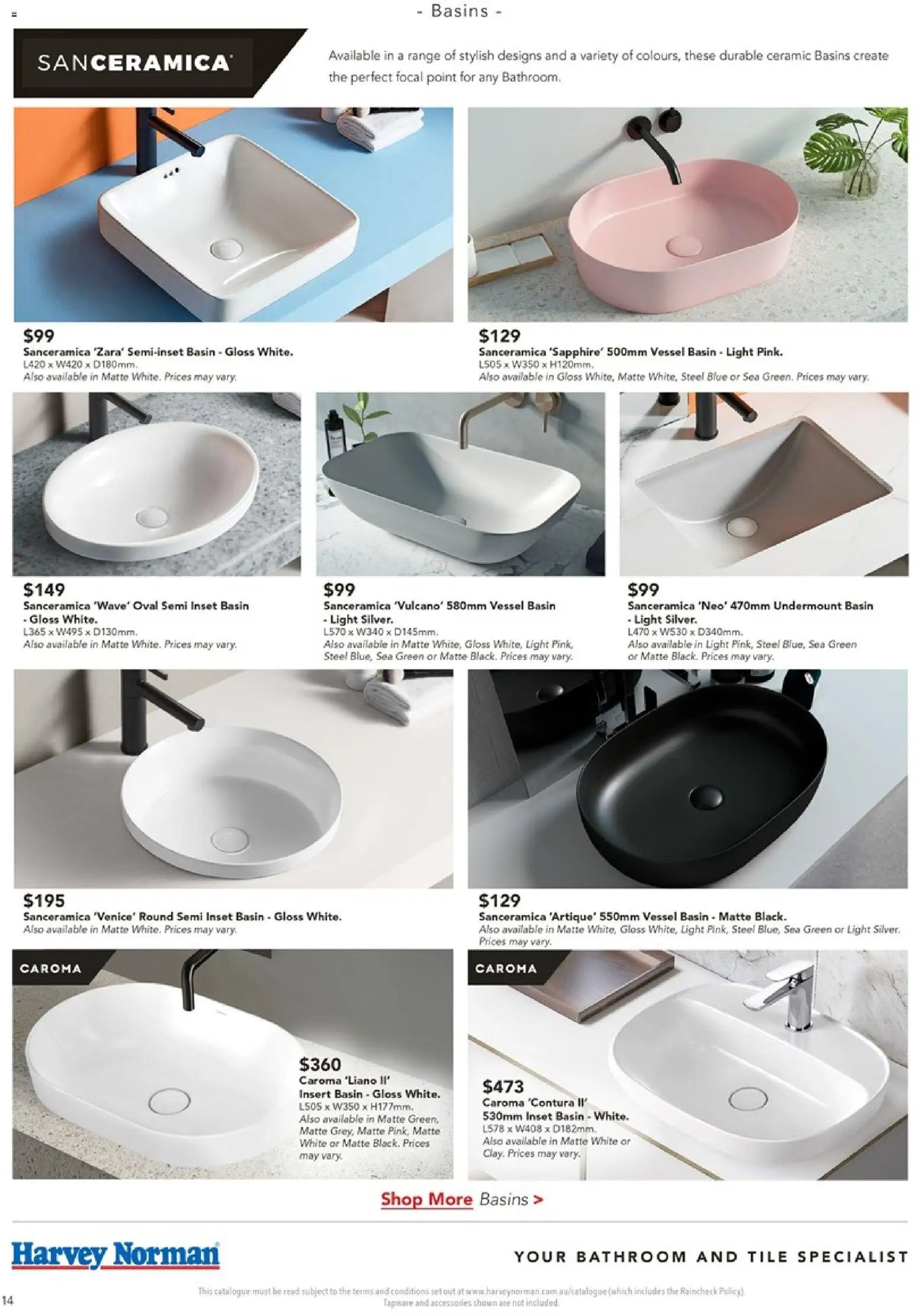 Harvey Norman catalogue from 13/08/2026 Harvey Norman August Bathroom