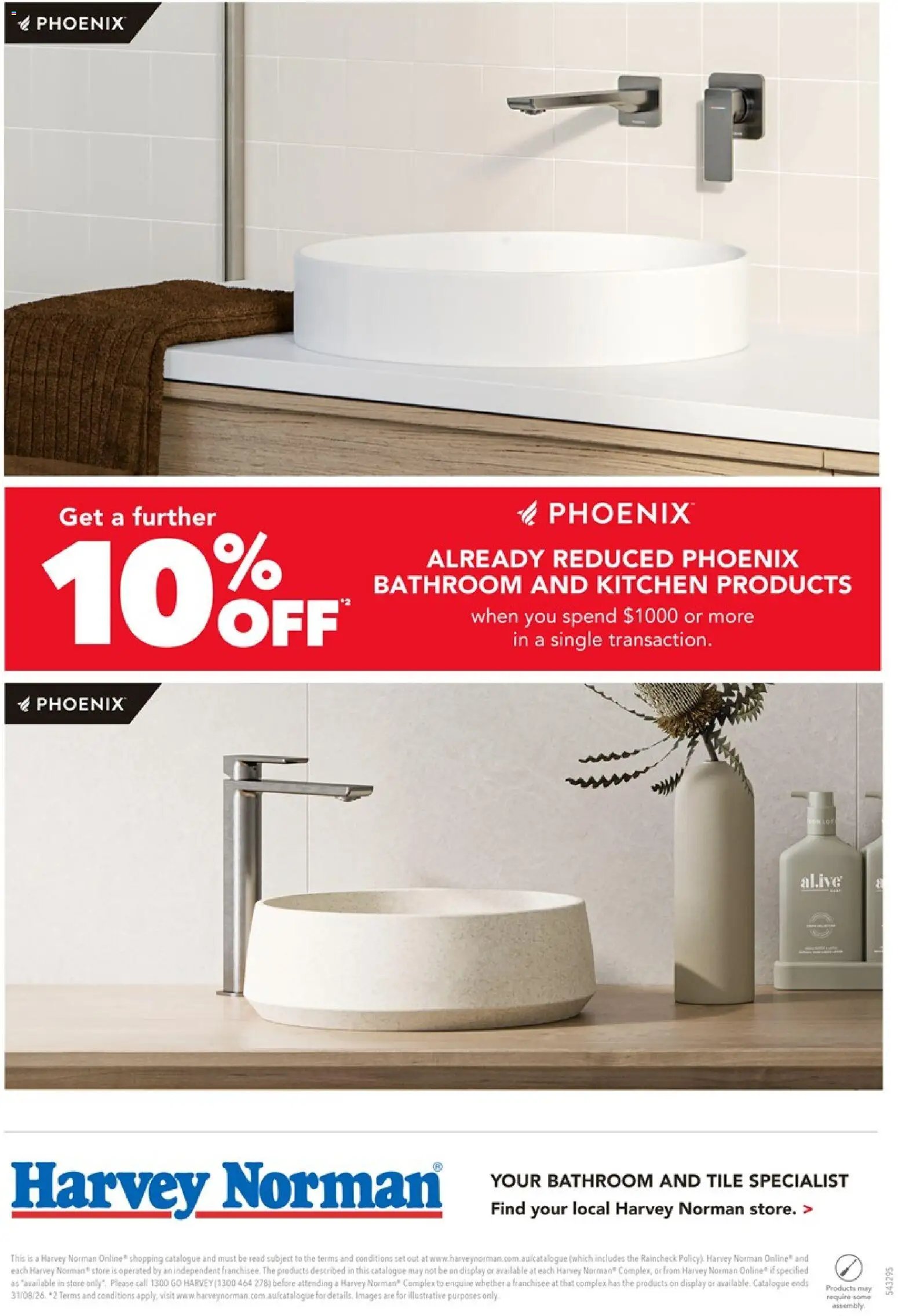Harvey Norman catalogue from 13/08/2026 Harvey Norman August Bathroom