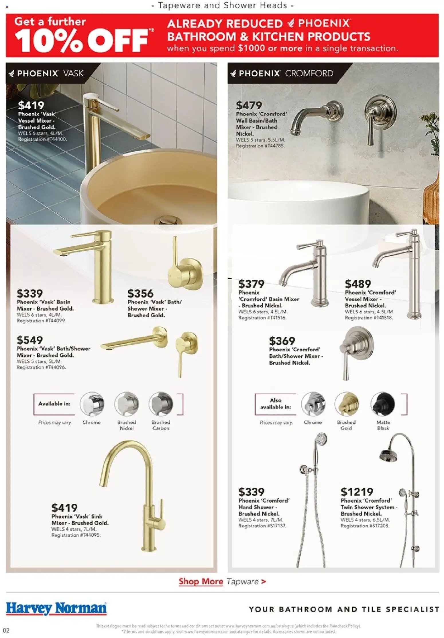 Harvey Norman catalogue from 13/08/2026 Harvey Norman August Bathroom