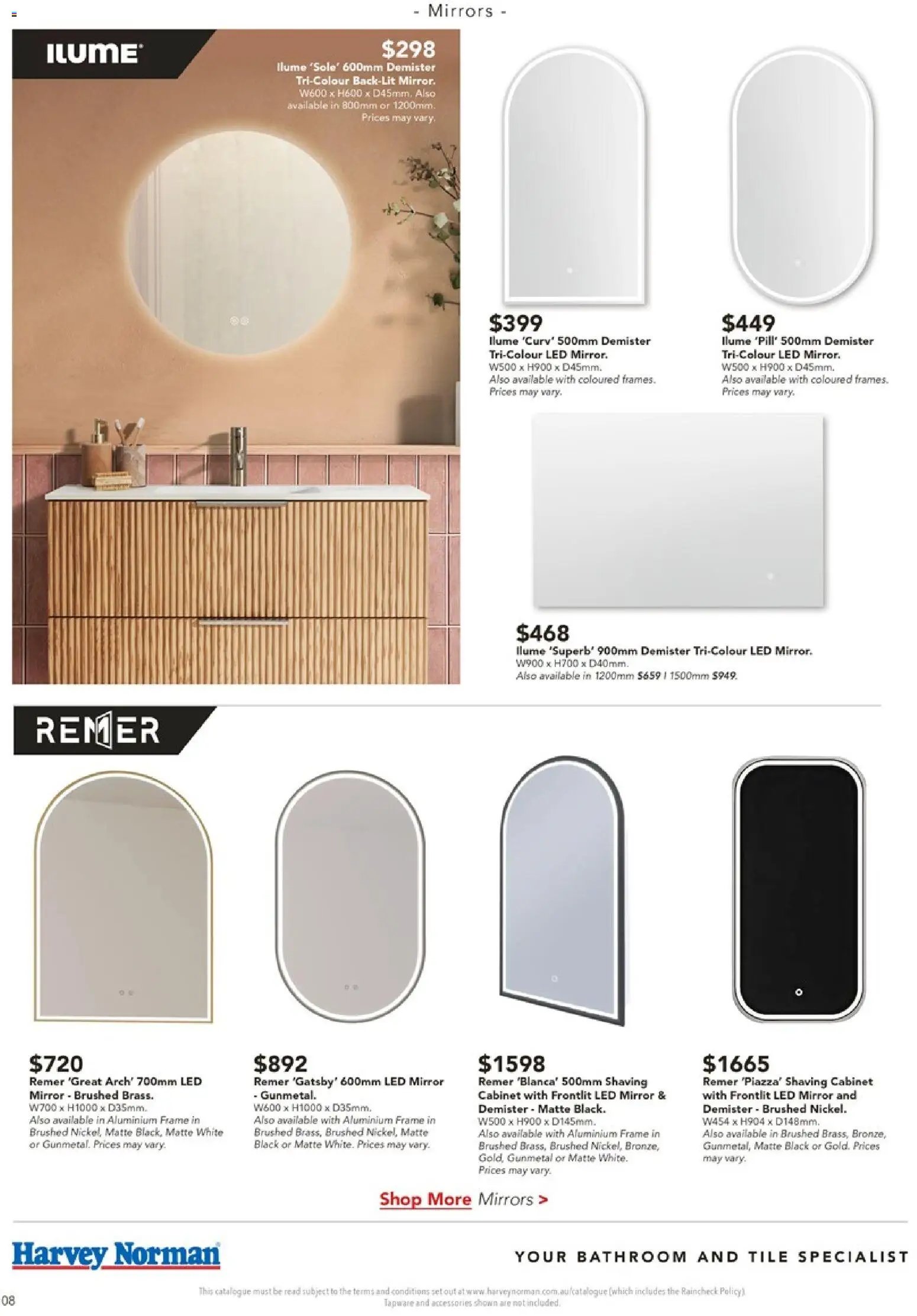 Harvey Norman catalogue from 13/08/2026 Harvey Norman August Bathroom
