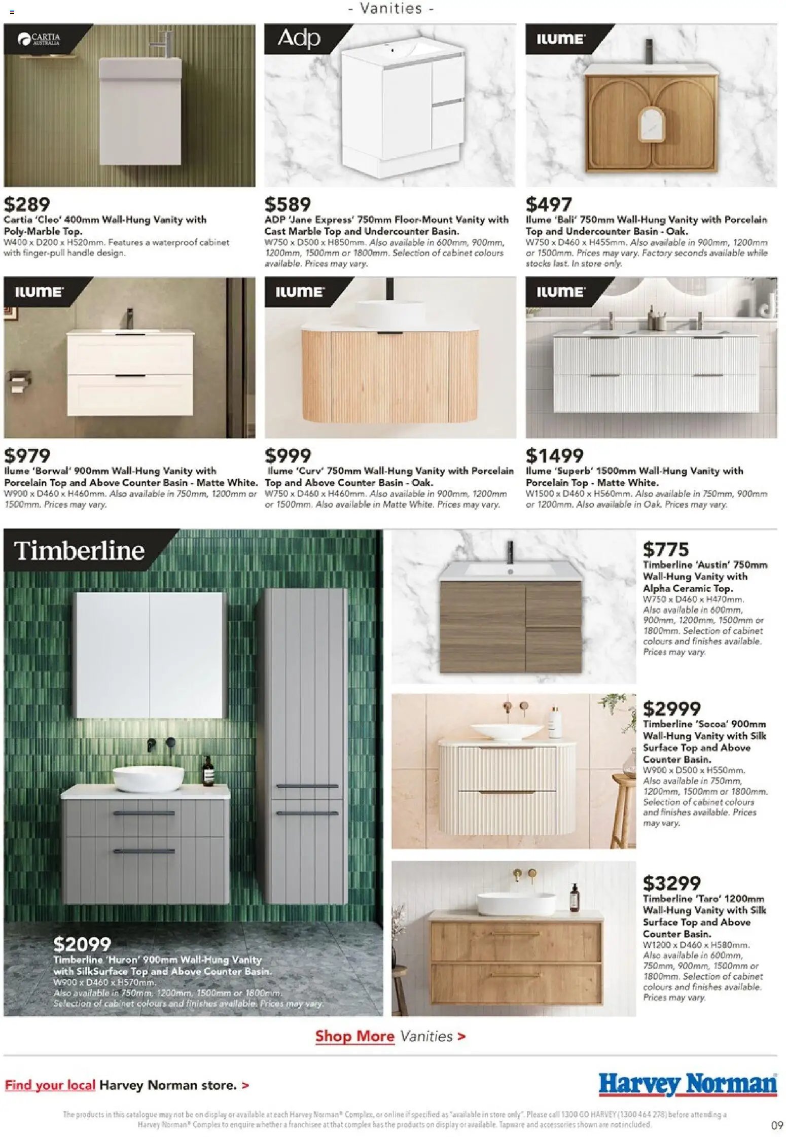 Harvey Norman catalogue from 13/08/2026 Harvey Norman August Bathroom
