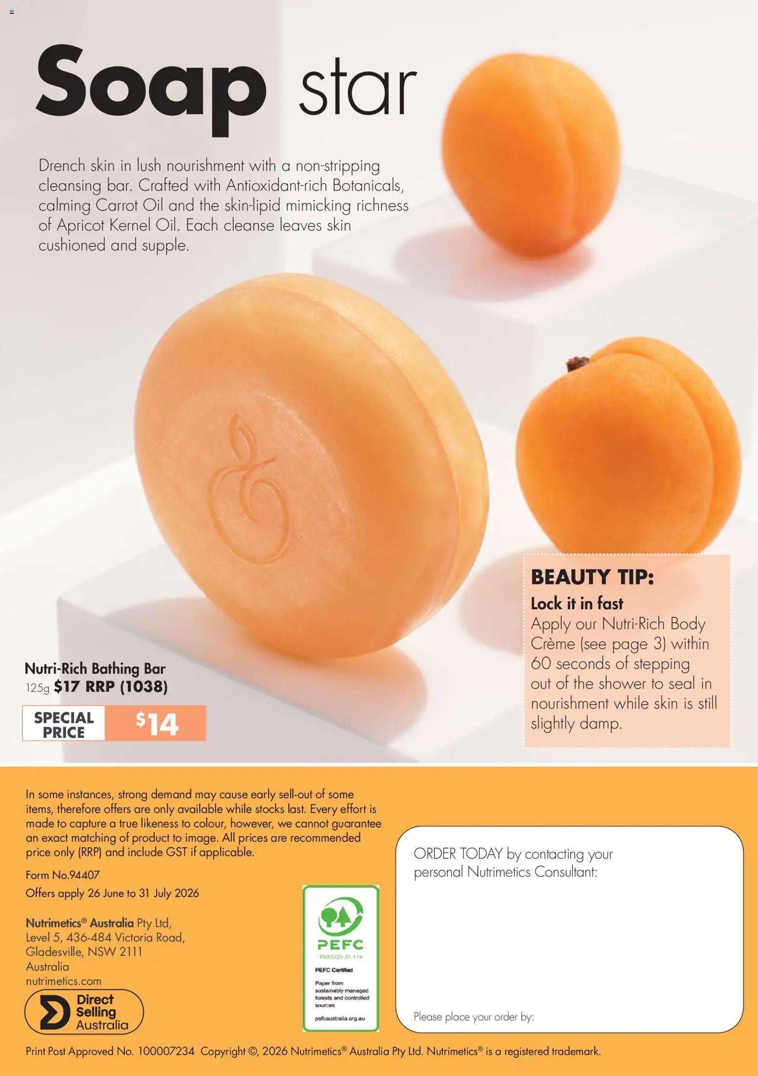 Nutrimetics catalogue from 26/06/2026 Nutrimetics July Brochure