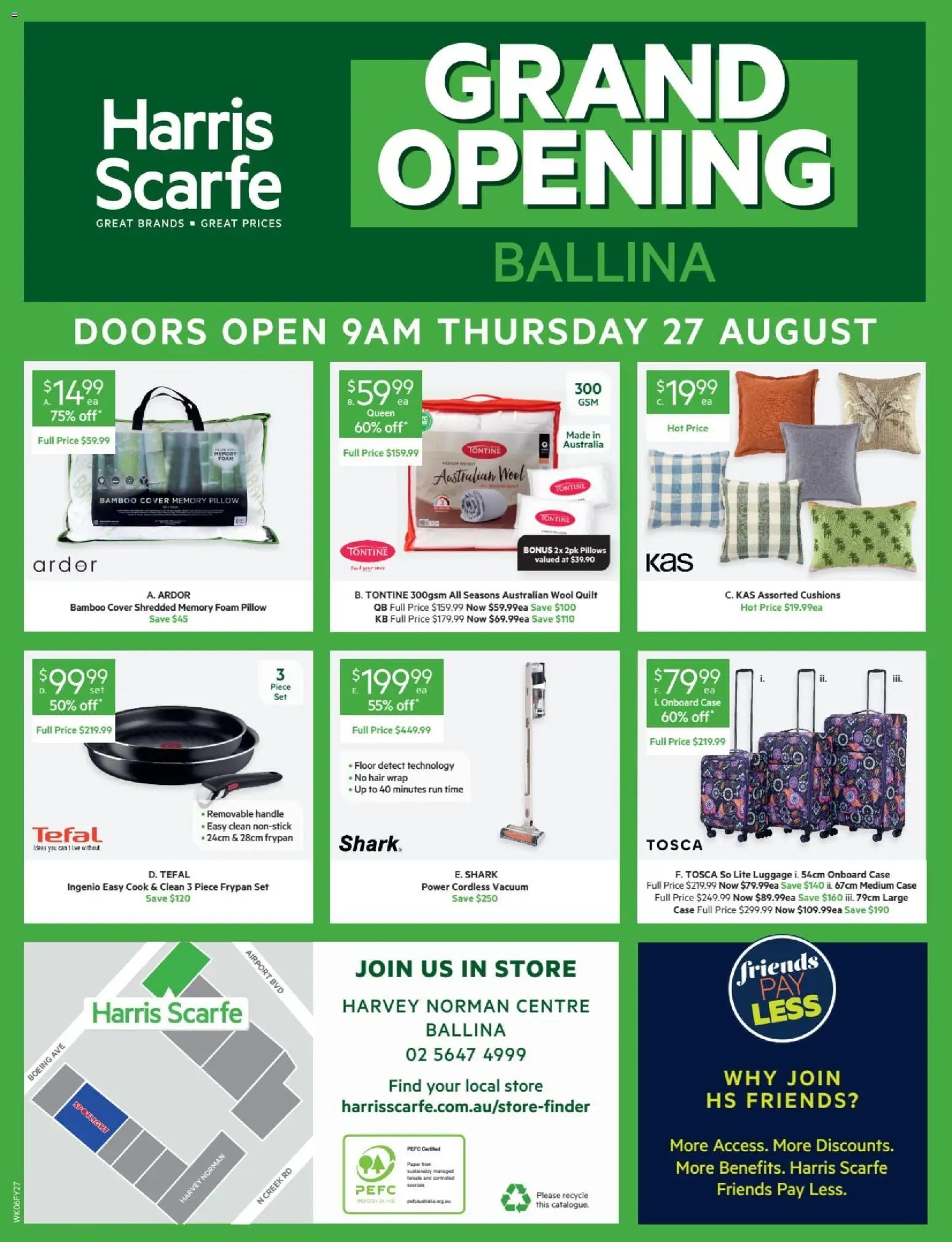 Harris Scarfe catalogue from 27/08/2026 Harris Scarfe catalogue Grand Opening