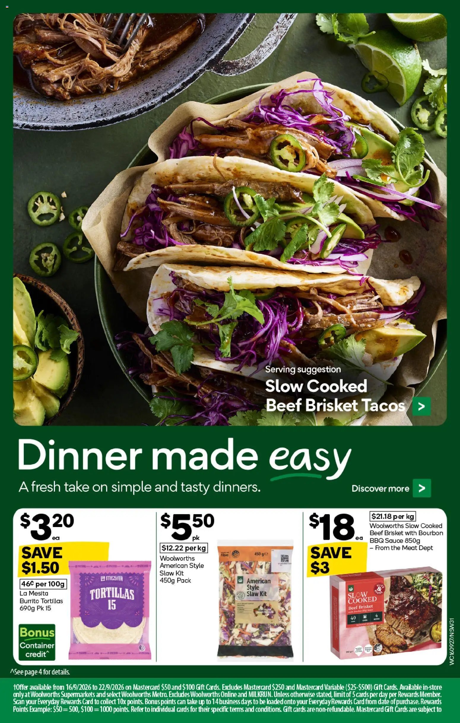Woolworths catalogue from 16/09/2026 Woolworths catalogue