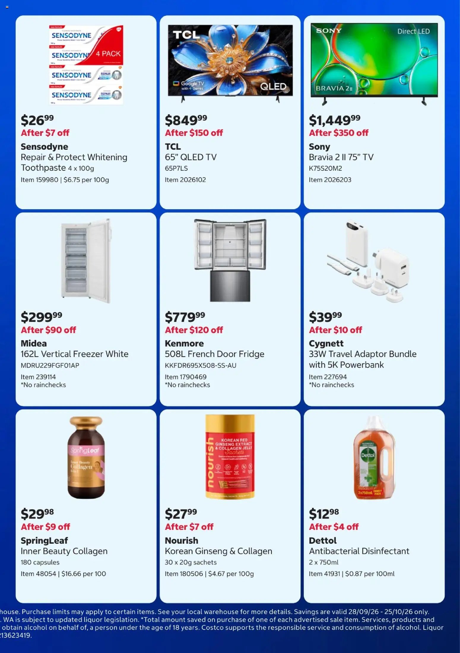 Costco catalogue from 28/09/2026 Costco catalogue In-warehouse savings