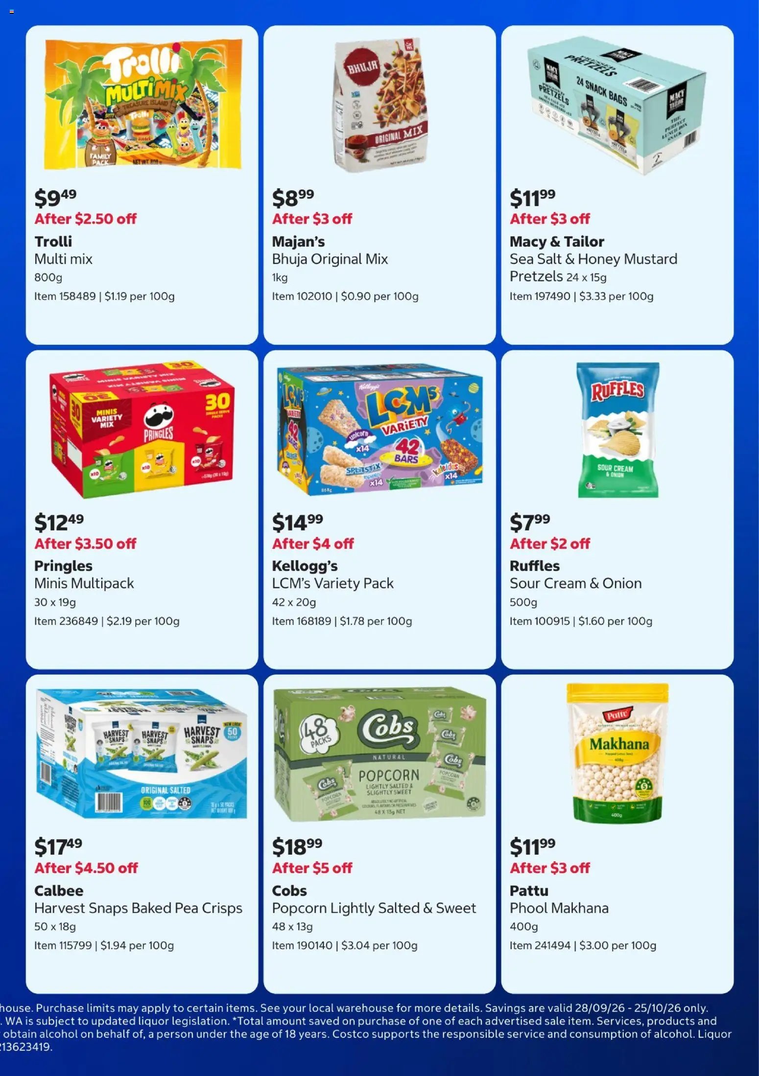 Costco catalogue from 28/09/2026 Costco catalogue In-warehouse savings