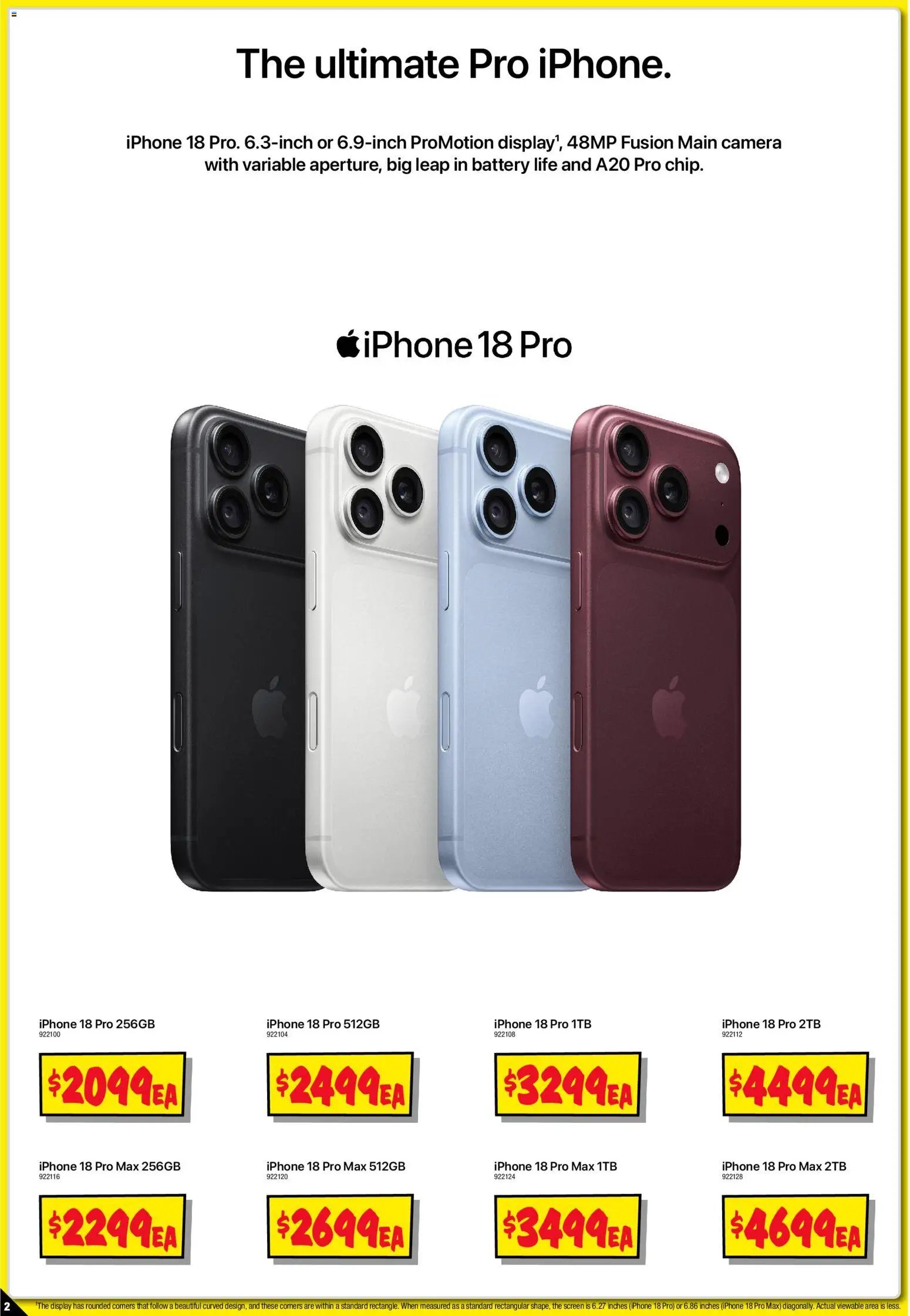 JB Hi-Fi catalogue from 18/09/2026 JB Hi-Fi IPhone 18 Pro - Out Now