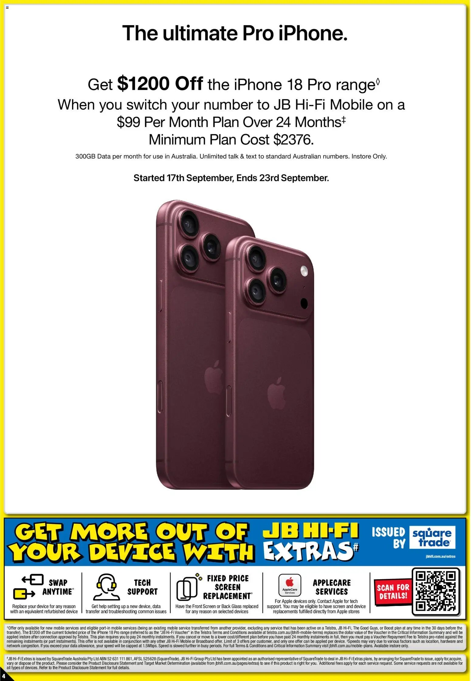 JB Hi-Fi catalogue from 18/09/2026 JB Hi-Fi IPhone 18 Pro - Out Now