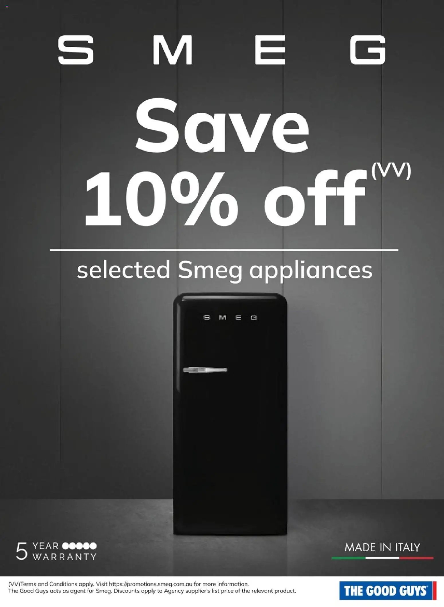 The Good Guys catalogue from 30/09/2026 The Good Guys Smeg