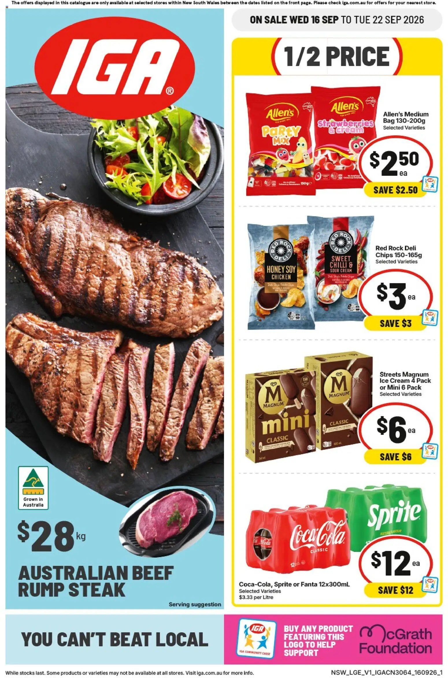 IGA catalogue from 16/09/2026 IGA catalogue Wynyard Station Sydney