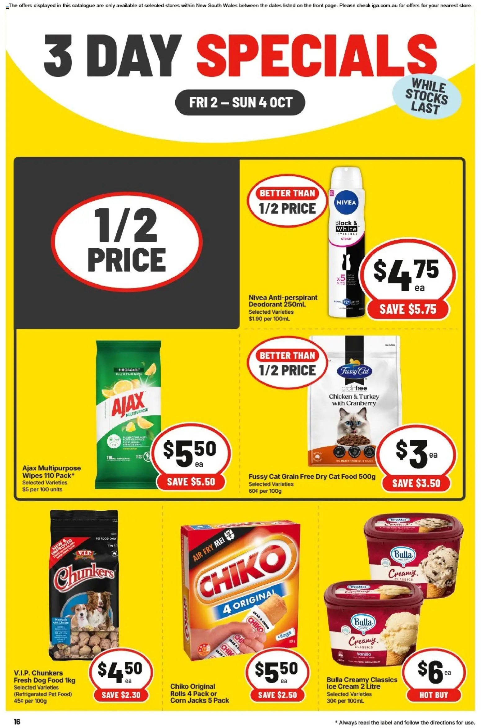 IGA catalogue from 02/10/2026 IGA catalogue 3 Day Specials Forest Lodge