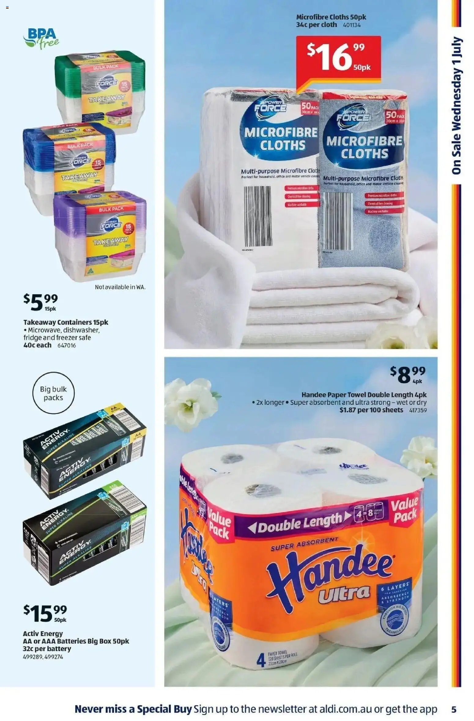 Aldi catalogue from 01/07/2026 Aldi - Special Buys WA