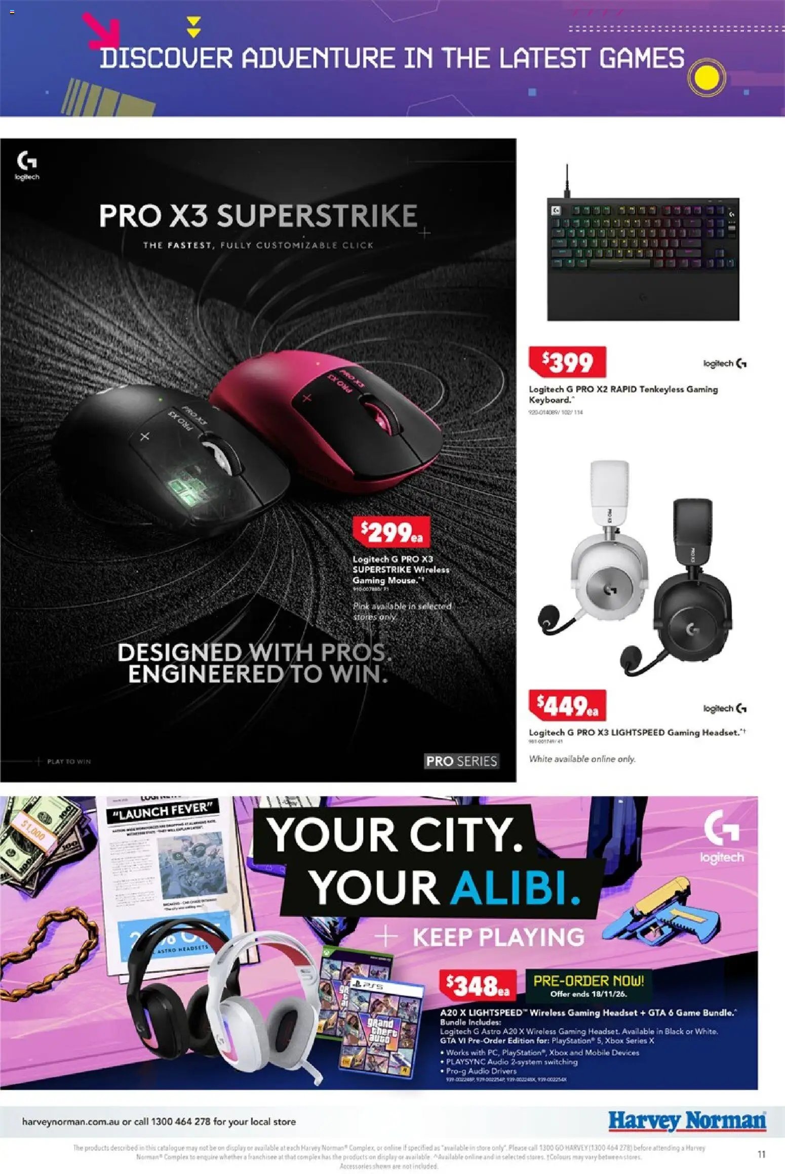 Harvey Norman November Gaming valid from 29/10/2026 - Latest Specials & Offers