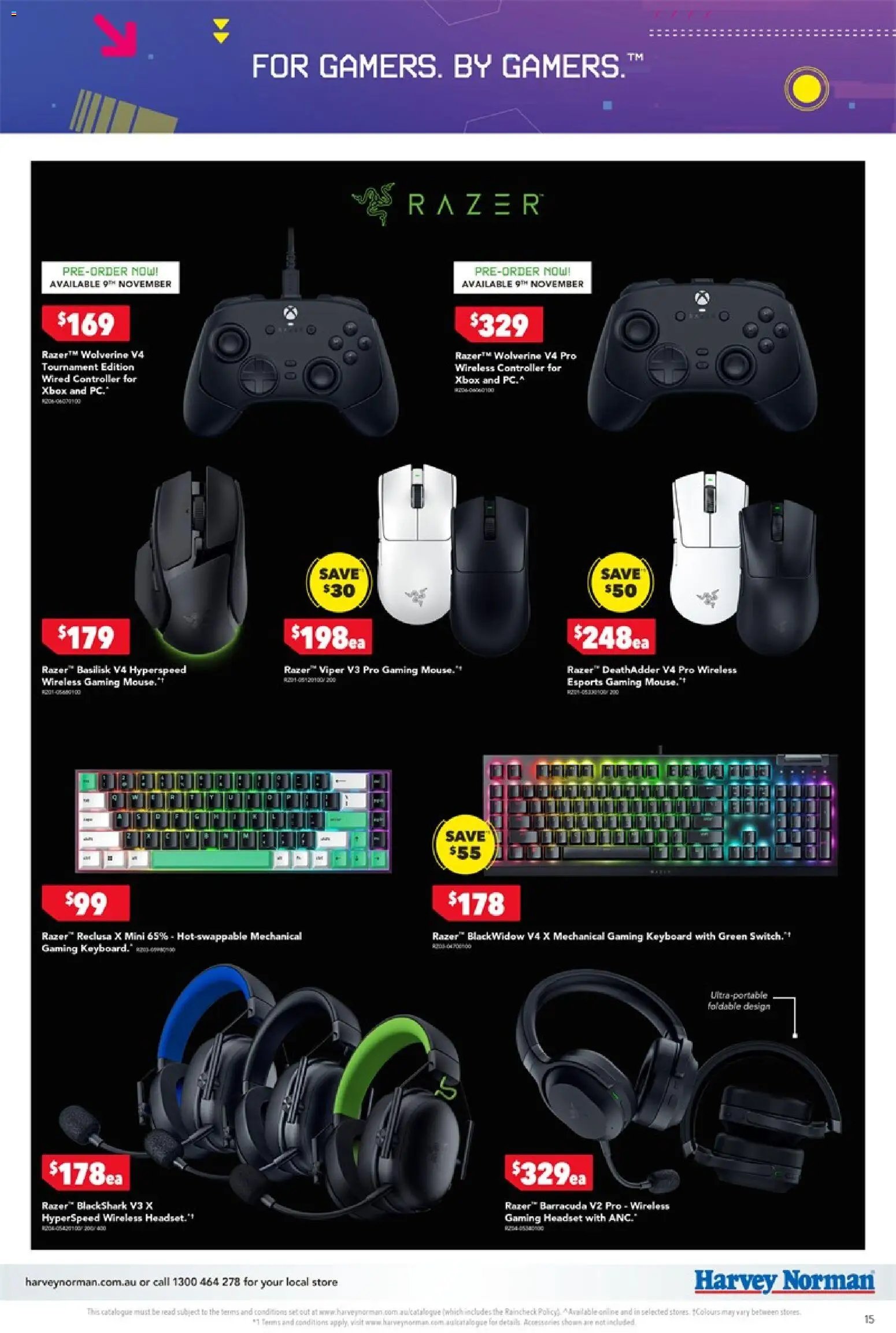 Harvey Norman November Gaming valid from 29/10/2026 - Latest Specials & Offers