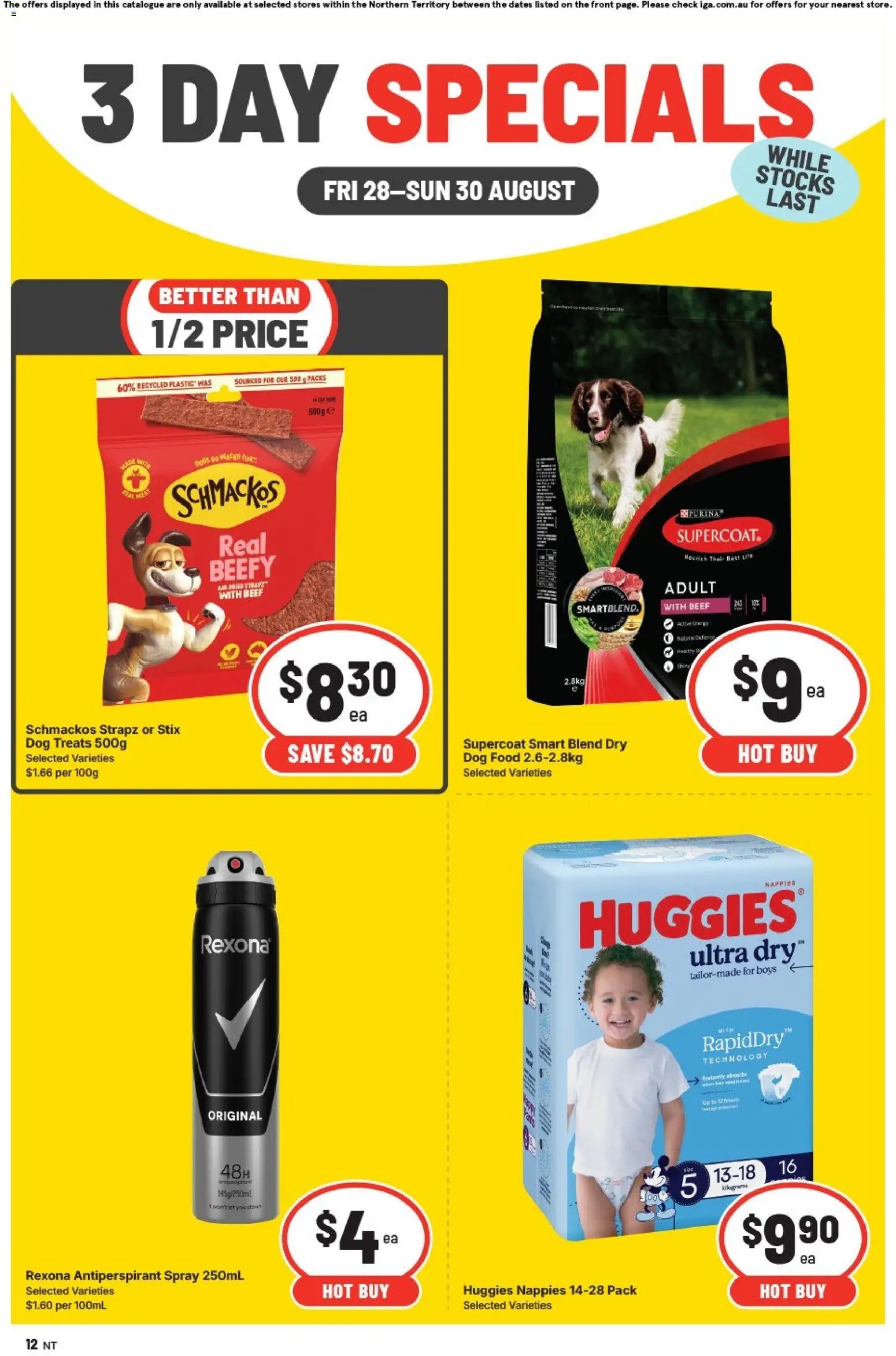 IGA catalogue from 28/08/2026 IGA 3 Day Specials NT