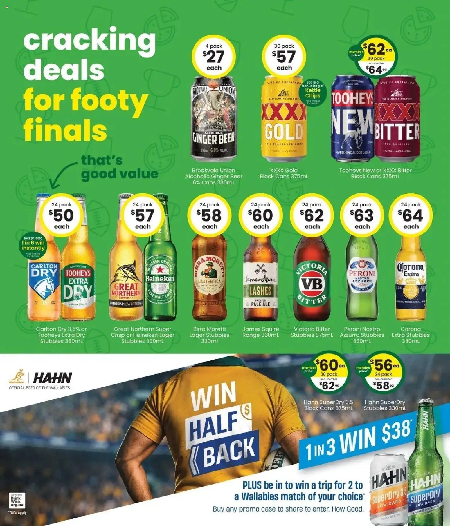 The Bottle-O catalogue from 14/09/2026 Good value booze for good value fans 14/09