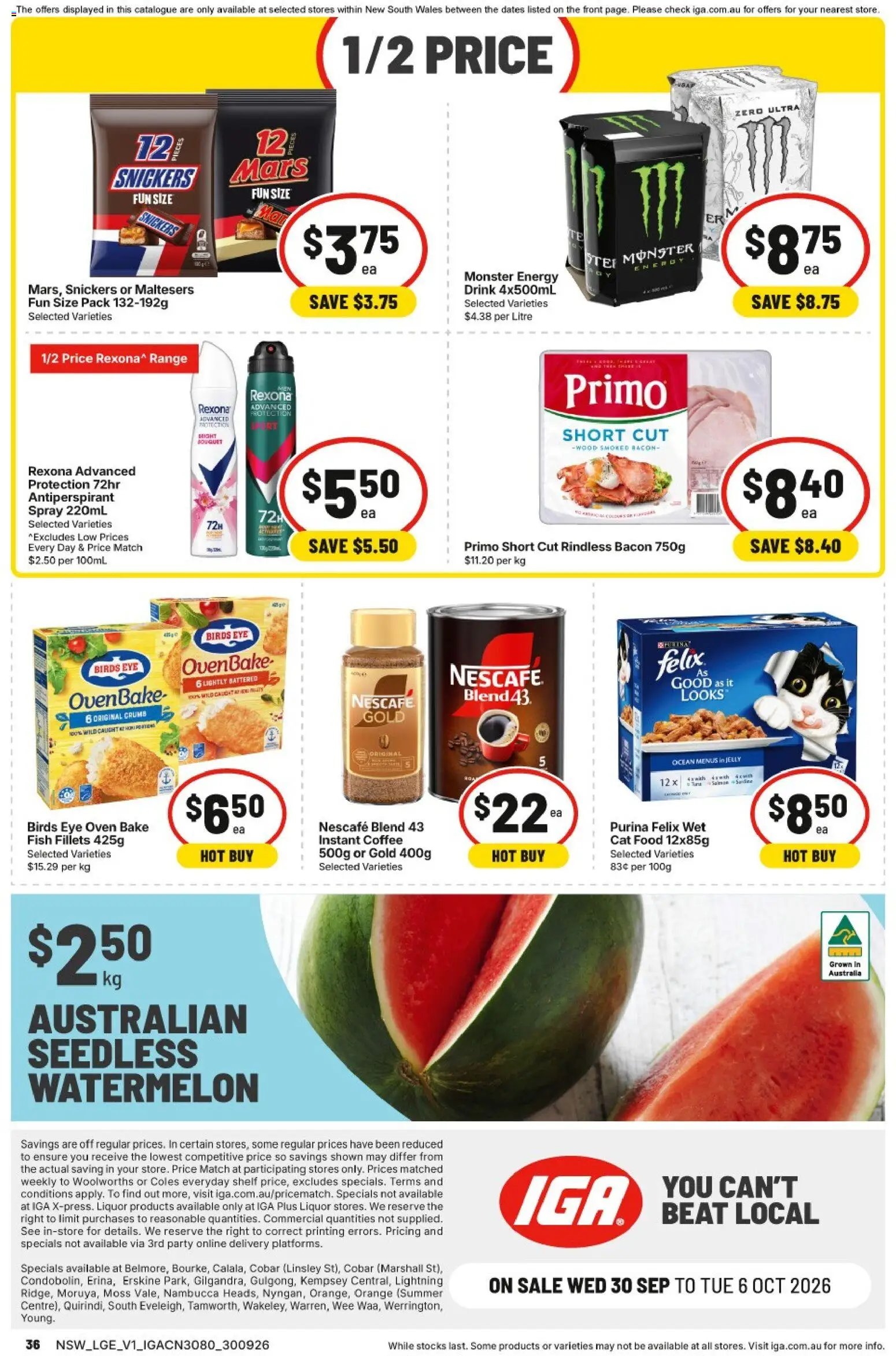 IGA catalogue from 30/09/2026 IGA catalogue Wynyard Station Sydney