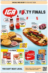 IGA catalogue from 30/09/2026 IGA catalogue Wynyard Station Sydney