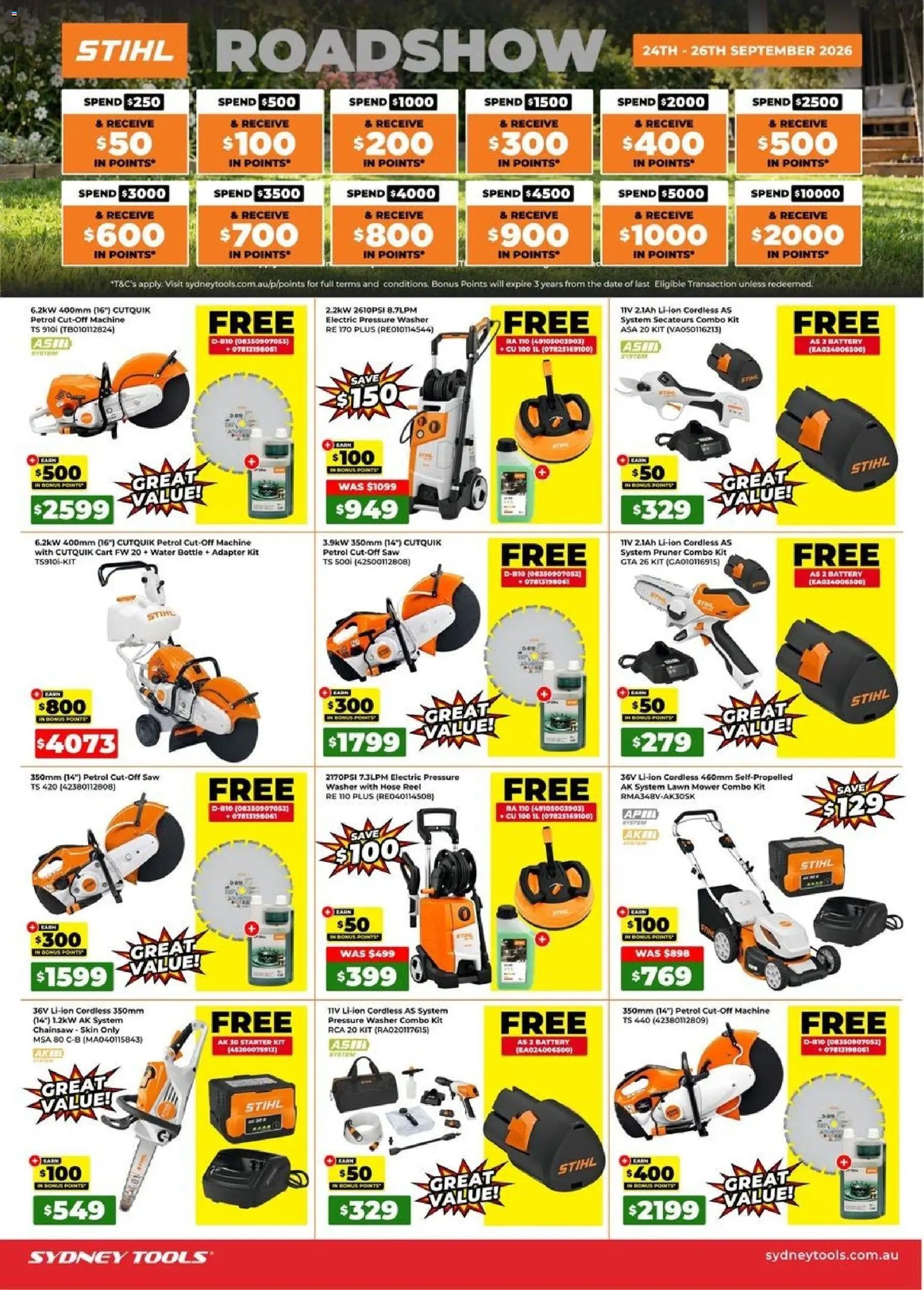 Sydney Tools catalogue from 24/09/2026 Sydney Tools catalogue