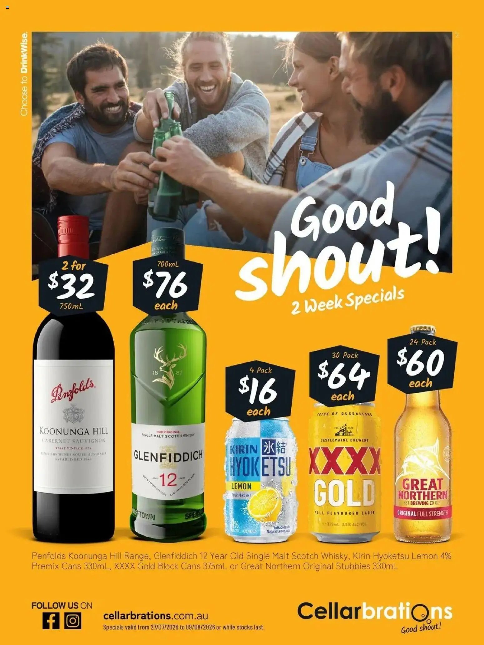 Cellarbrations catalogue from 27/07/2026 Good Shout! 27/07