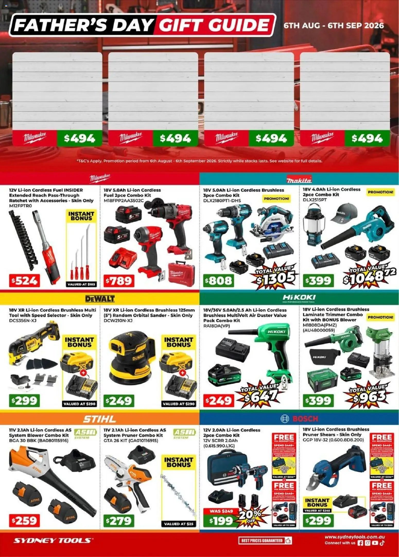 Sydney Tools catalogue from 06/08/2026 Sydney Tools catalogue