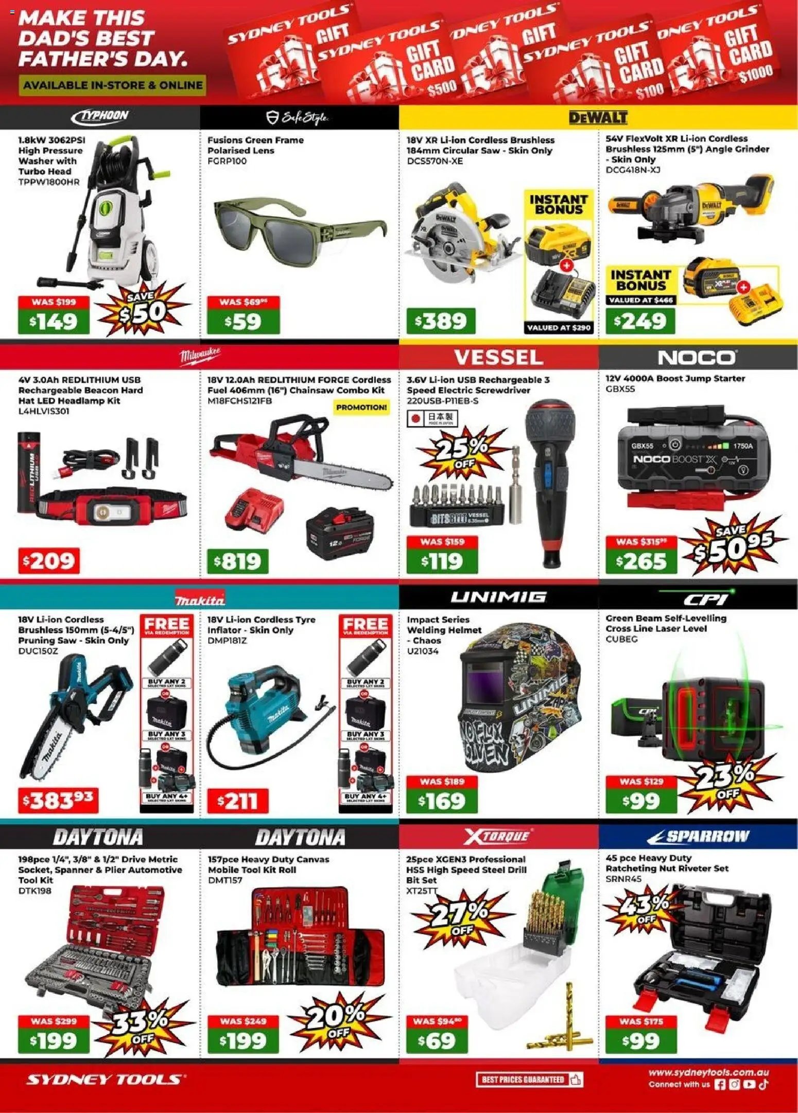 Sydney Tools catalogue from 06/08/2026 Sydney Tools catalogue
