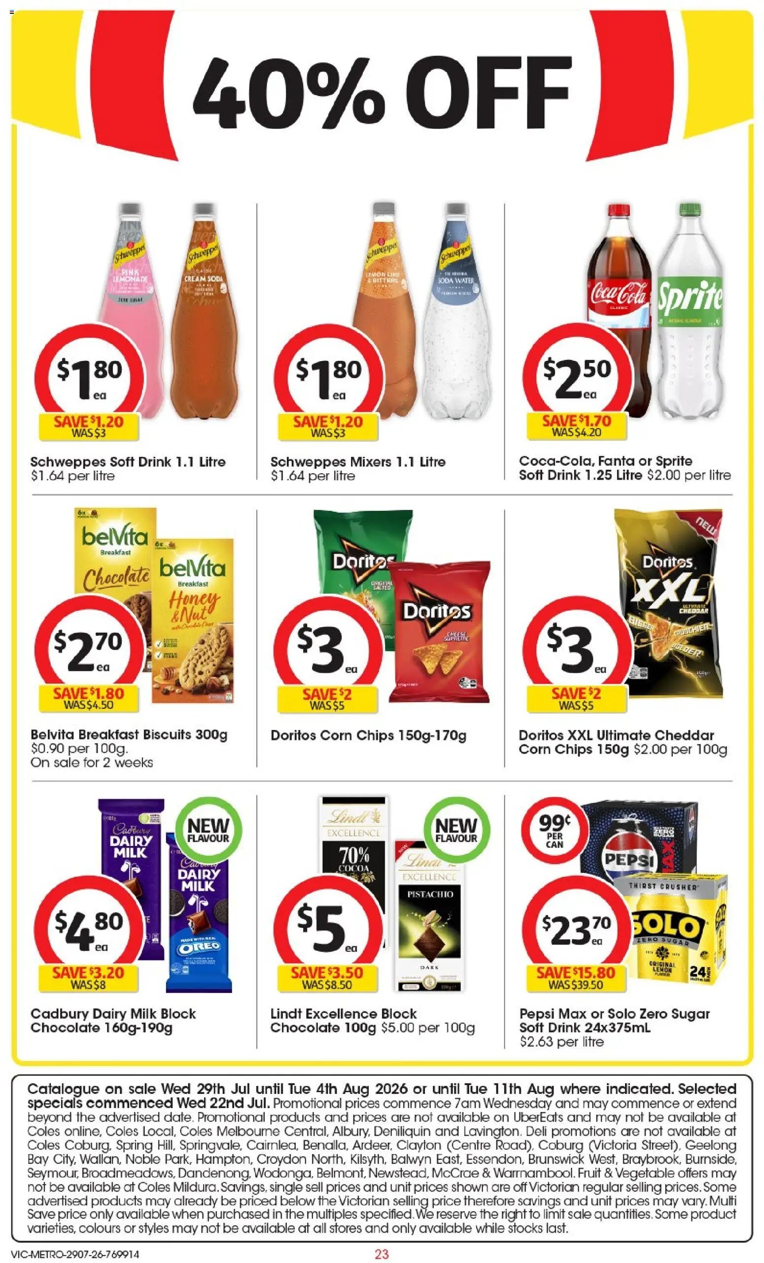 Coles catalogue from 29/07/2026 Coles catalogue VIC