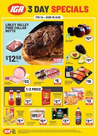 IGA catalogue from 14/08/2026 IGA 3 Day Specials