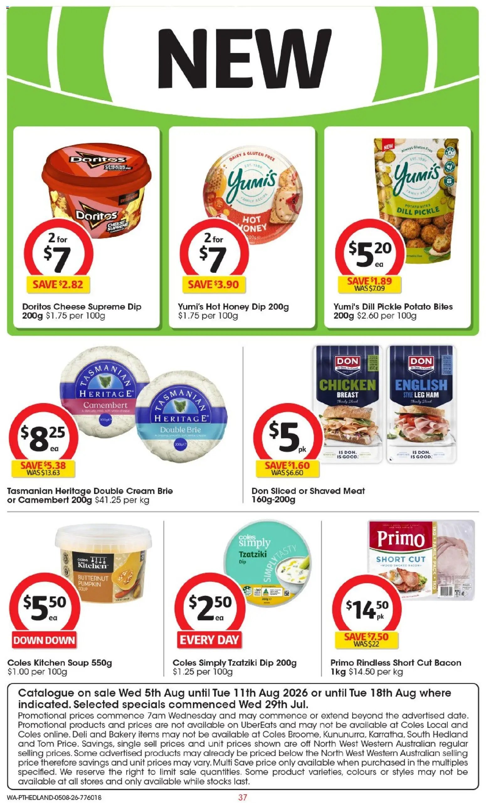 Coles catalogue from 05/08/2026 Coles catalogue PT Hedland